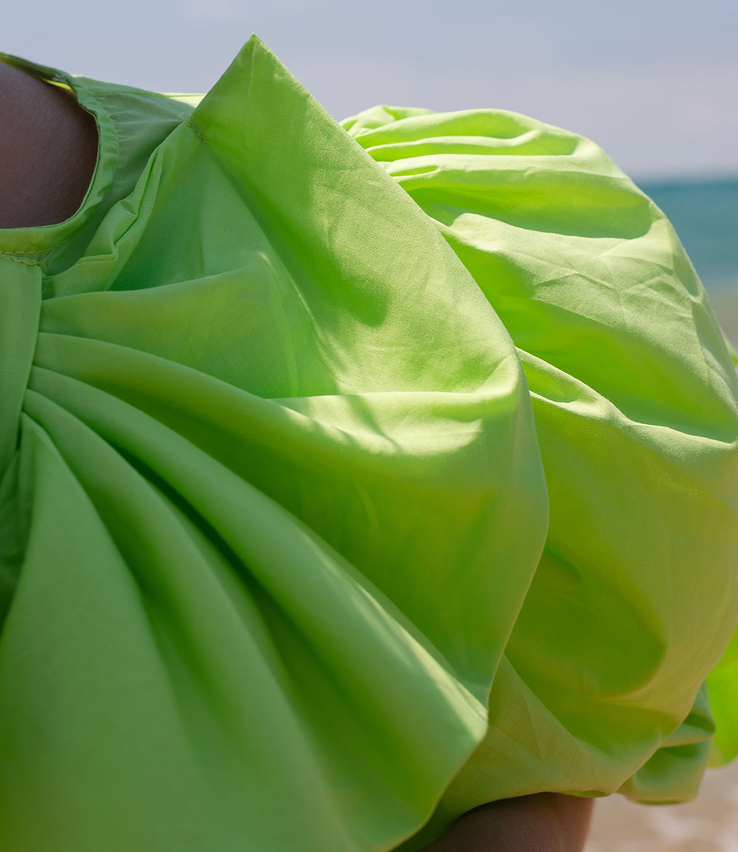 Блузка #КТ6169, зелёный - фото 5