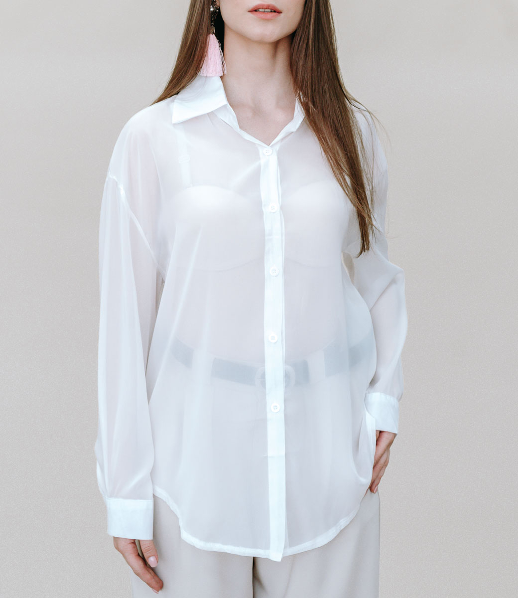 Блузка #9712, белый