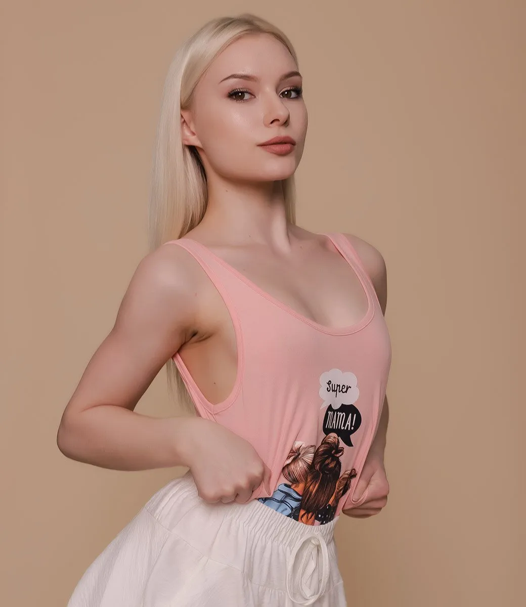 Майка-боди #339, розовый - фото 1