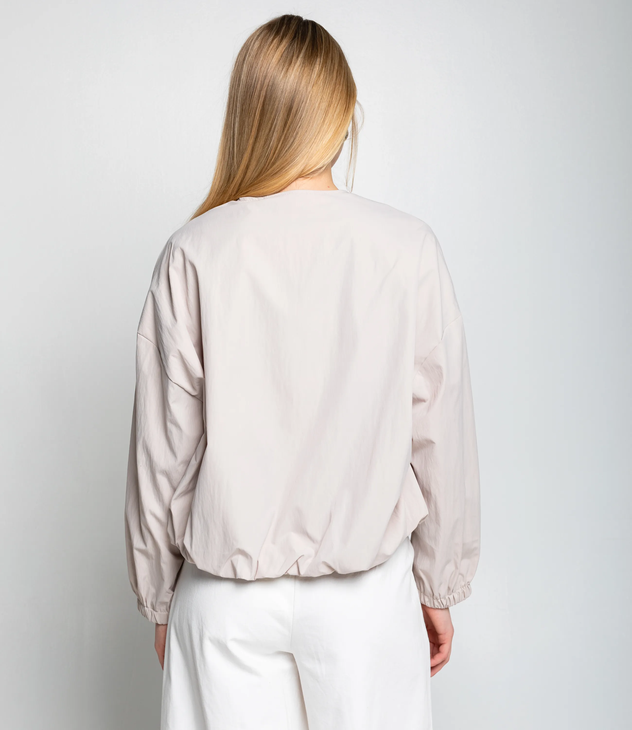 Бомбер #КТ2552, бежевый - фото 3