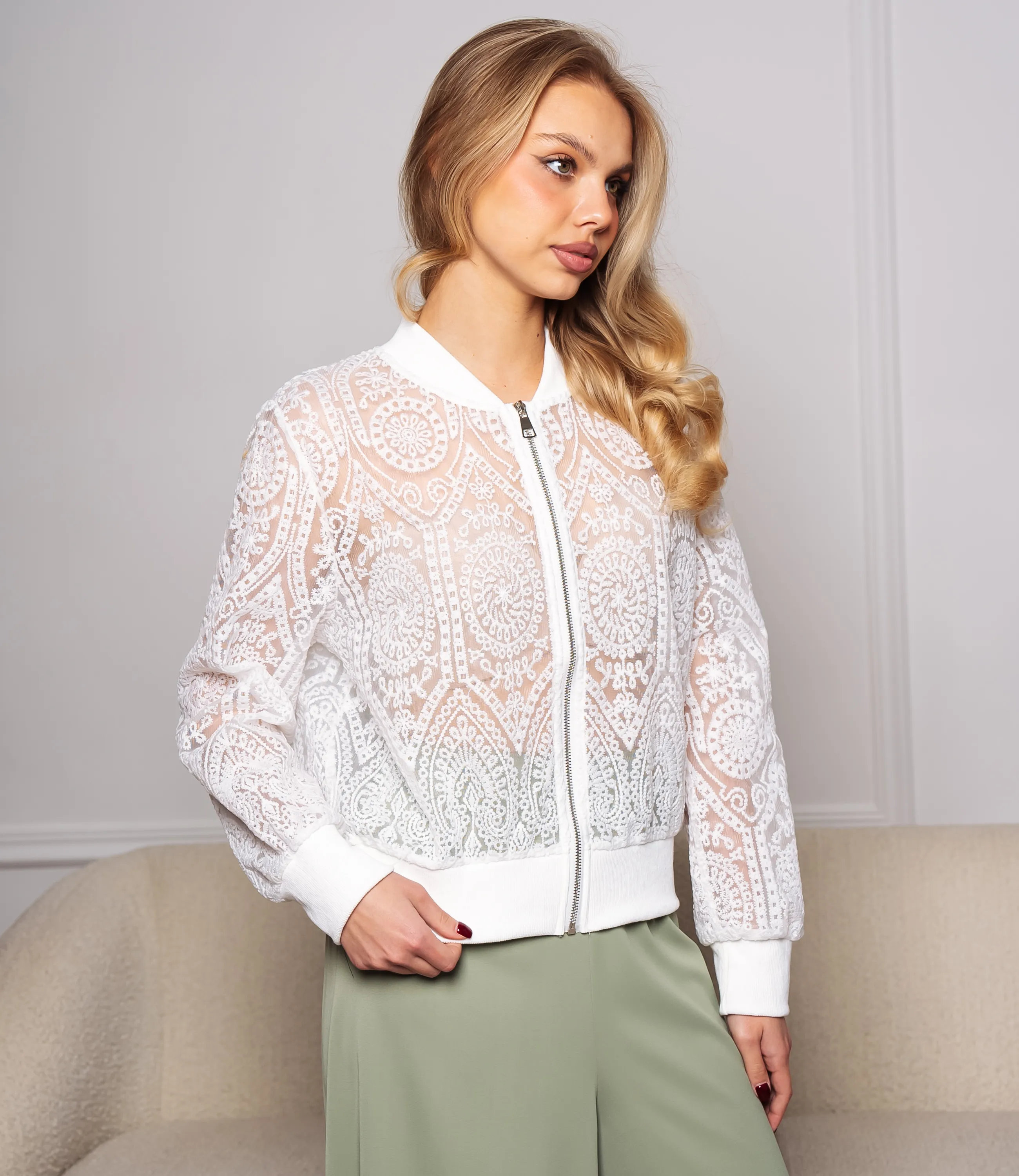 Бомбер #КТ003 (6), белый - фото 2