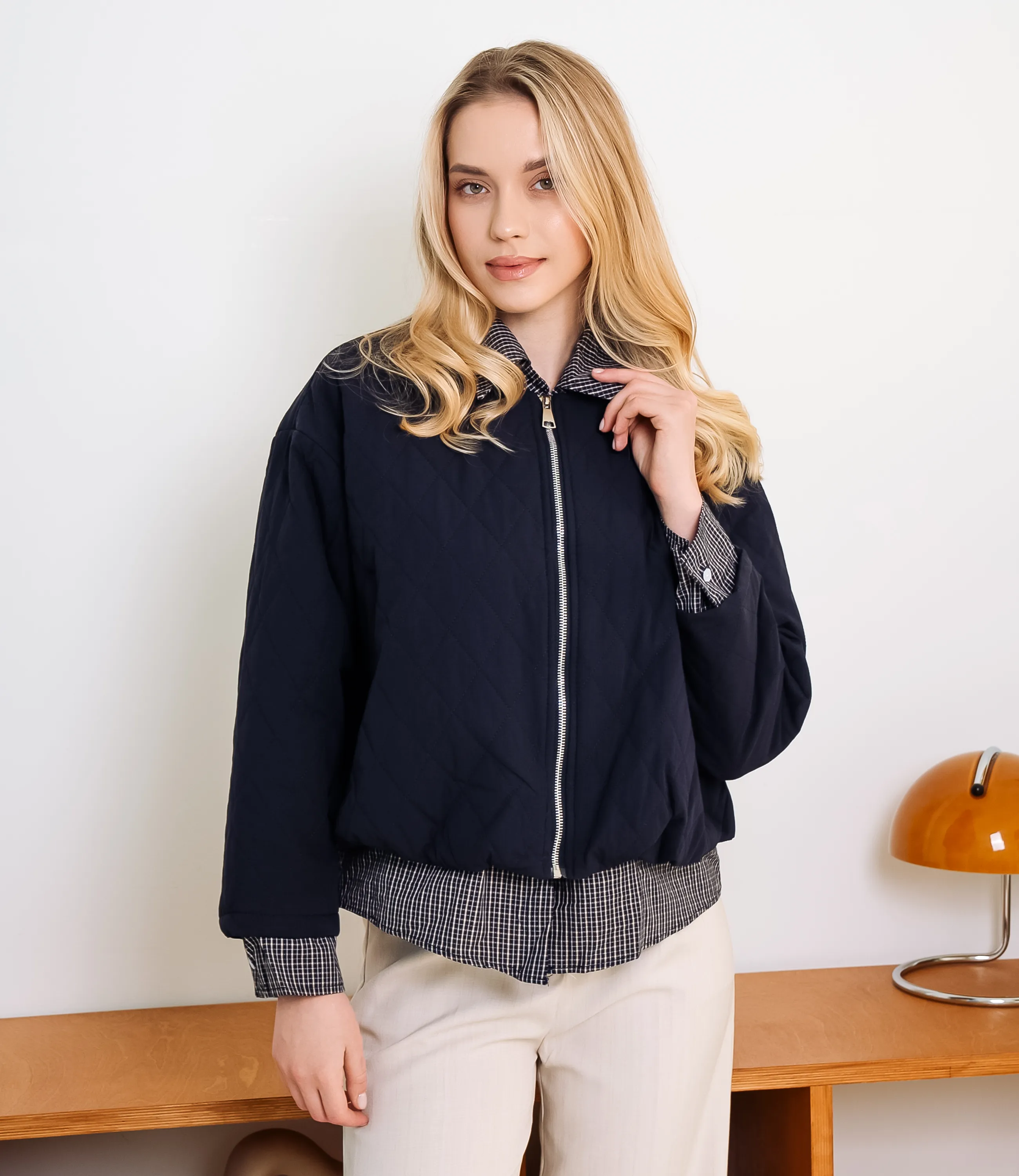 Куртка #КТ66199, тёмно-синий - фото 1