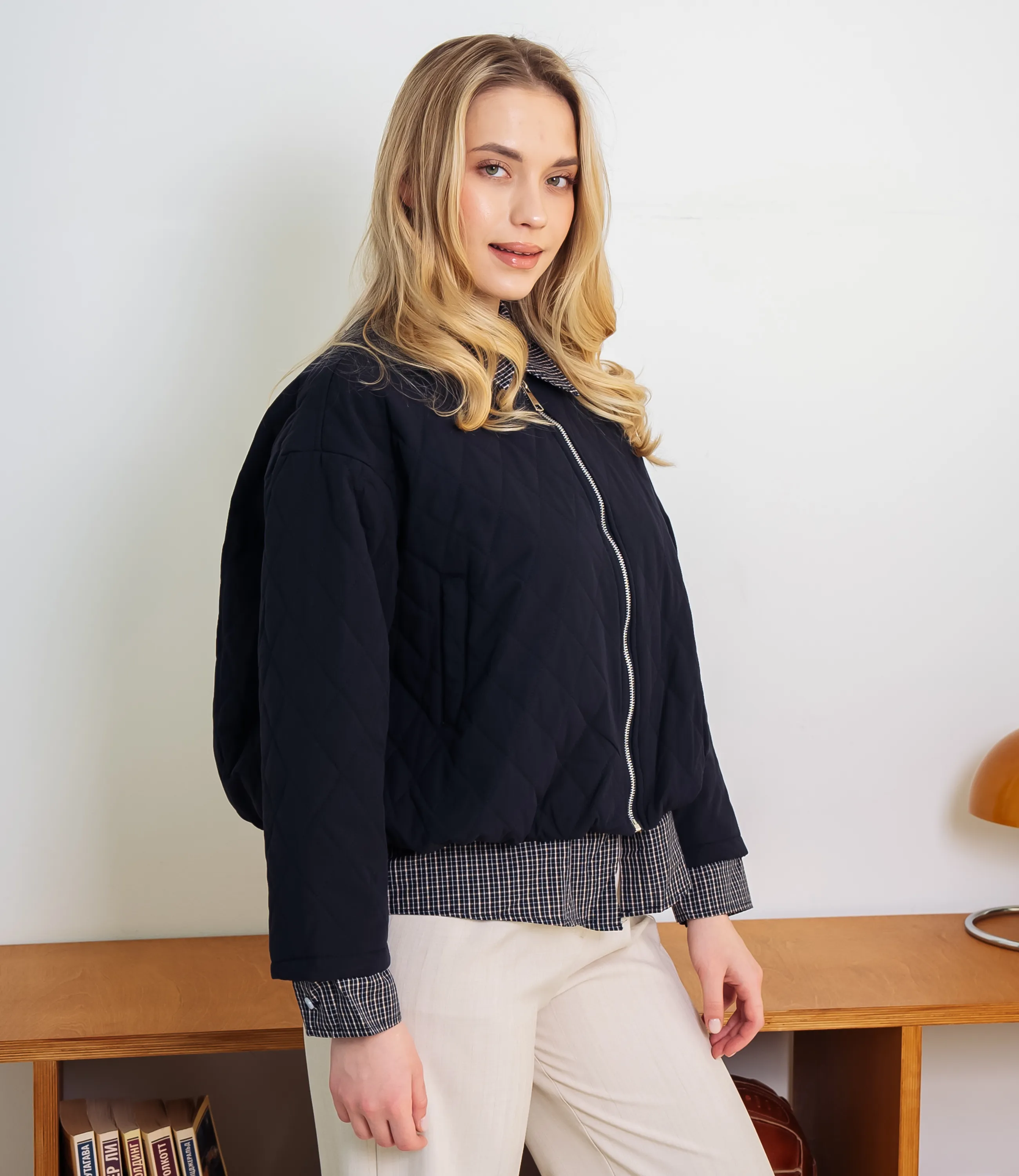 Куртка #КТ66199, тёмно-синий - фото 2