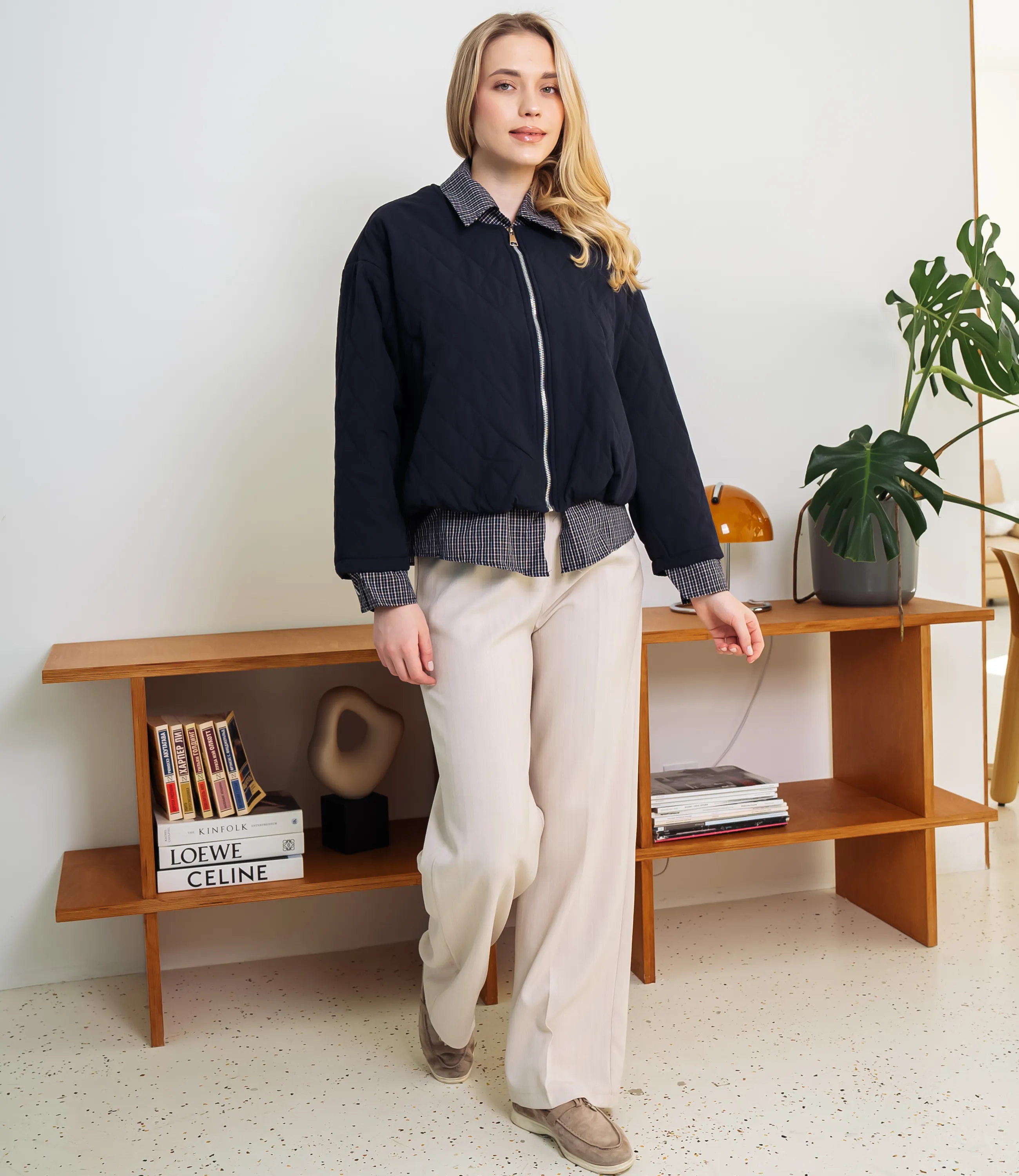 Куртка #КТ66199, тёмно-синий - фото 4