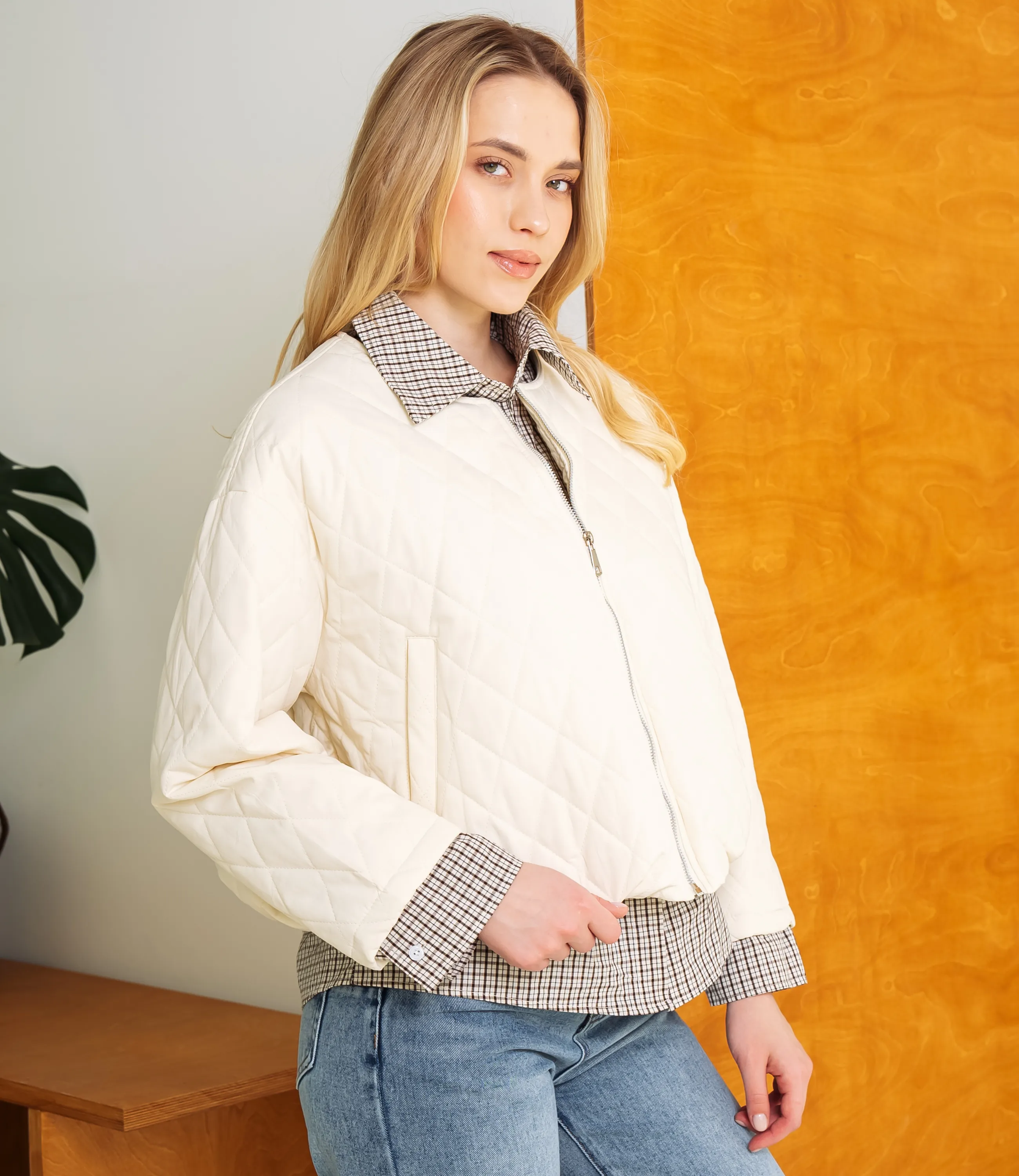 Куртка #КТ66199, кремовый - фото 2