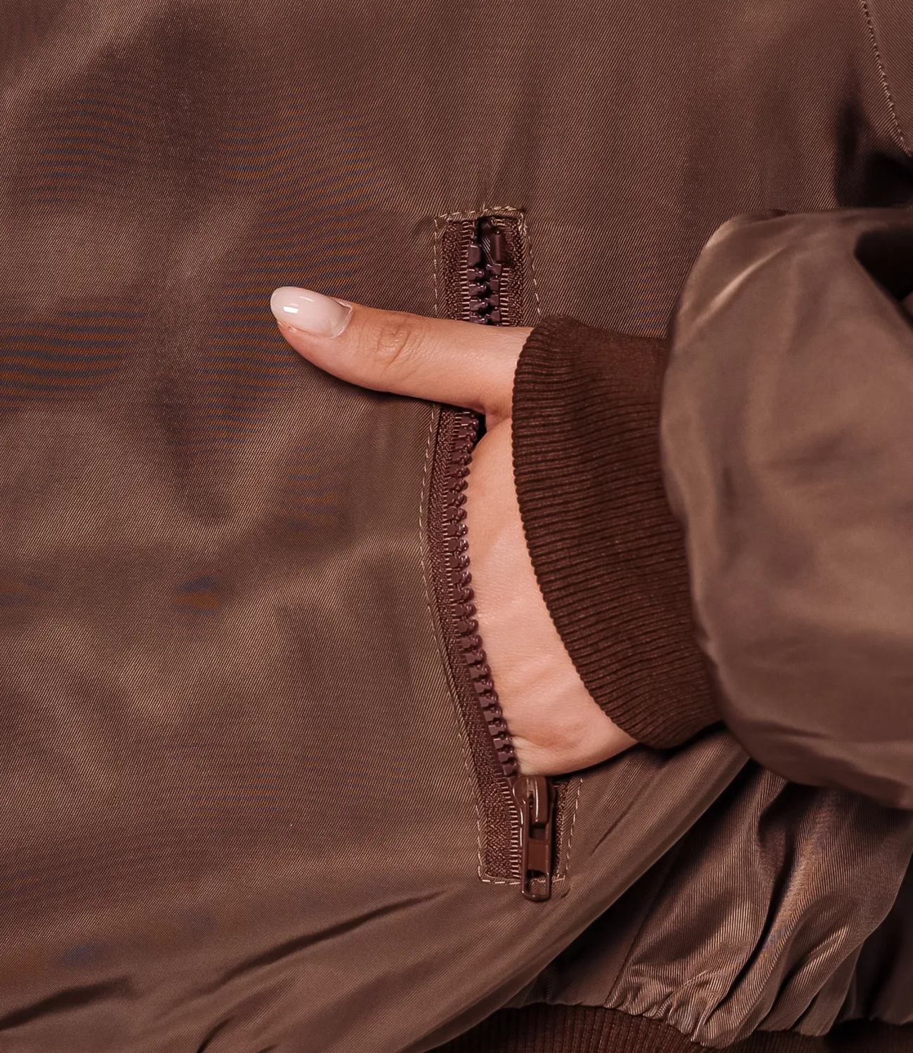 Бомбер #КТ2566, коричневый - фото 5