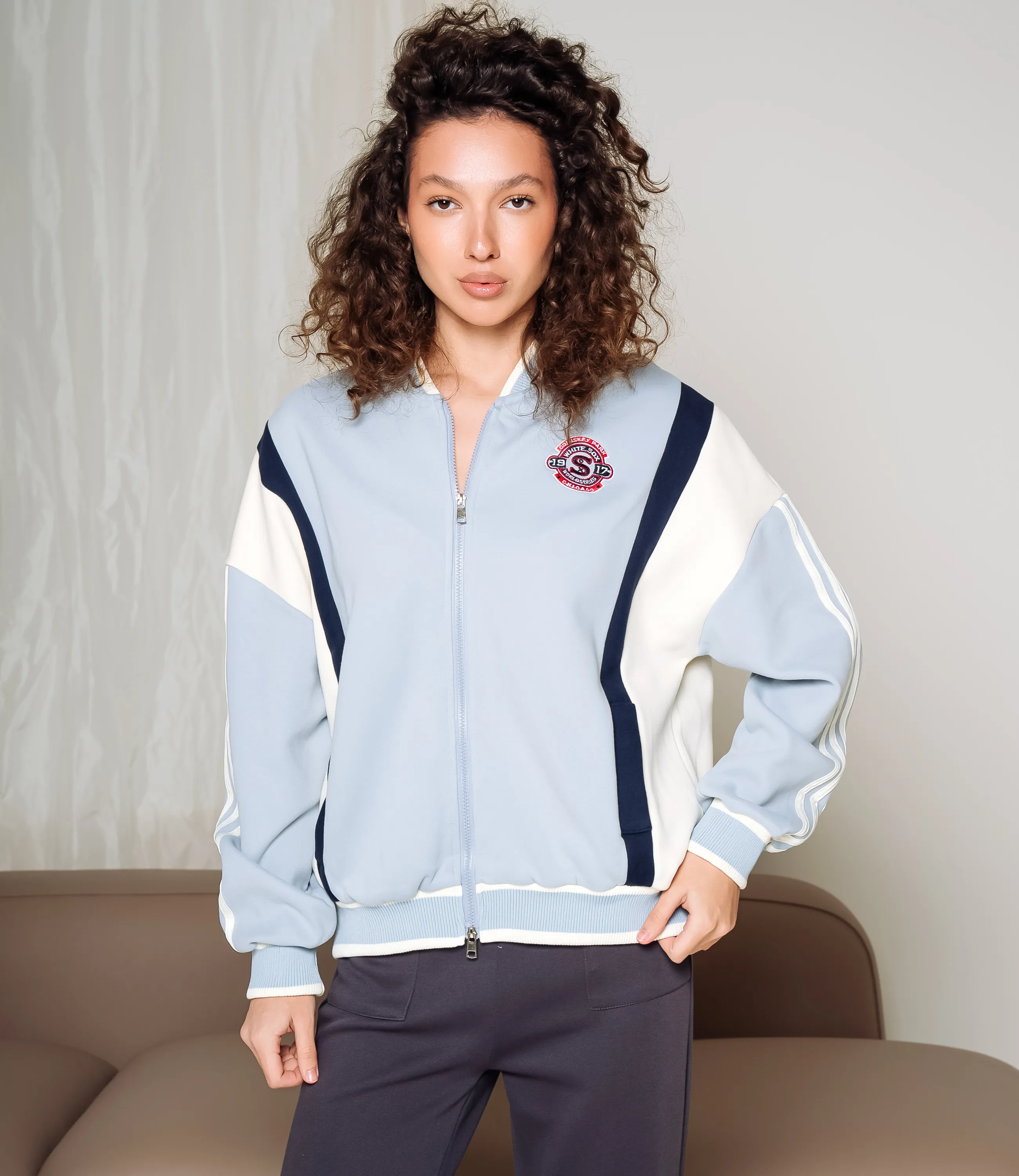 Бомбер #КТ2611 (2), голубой - фото 1