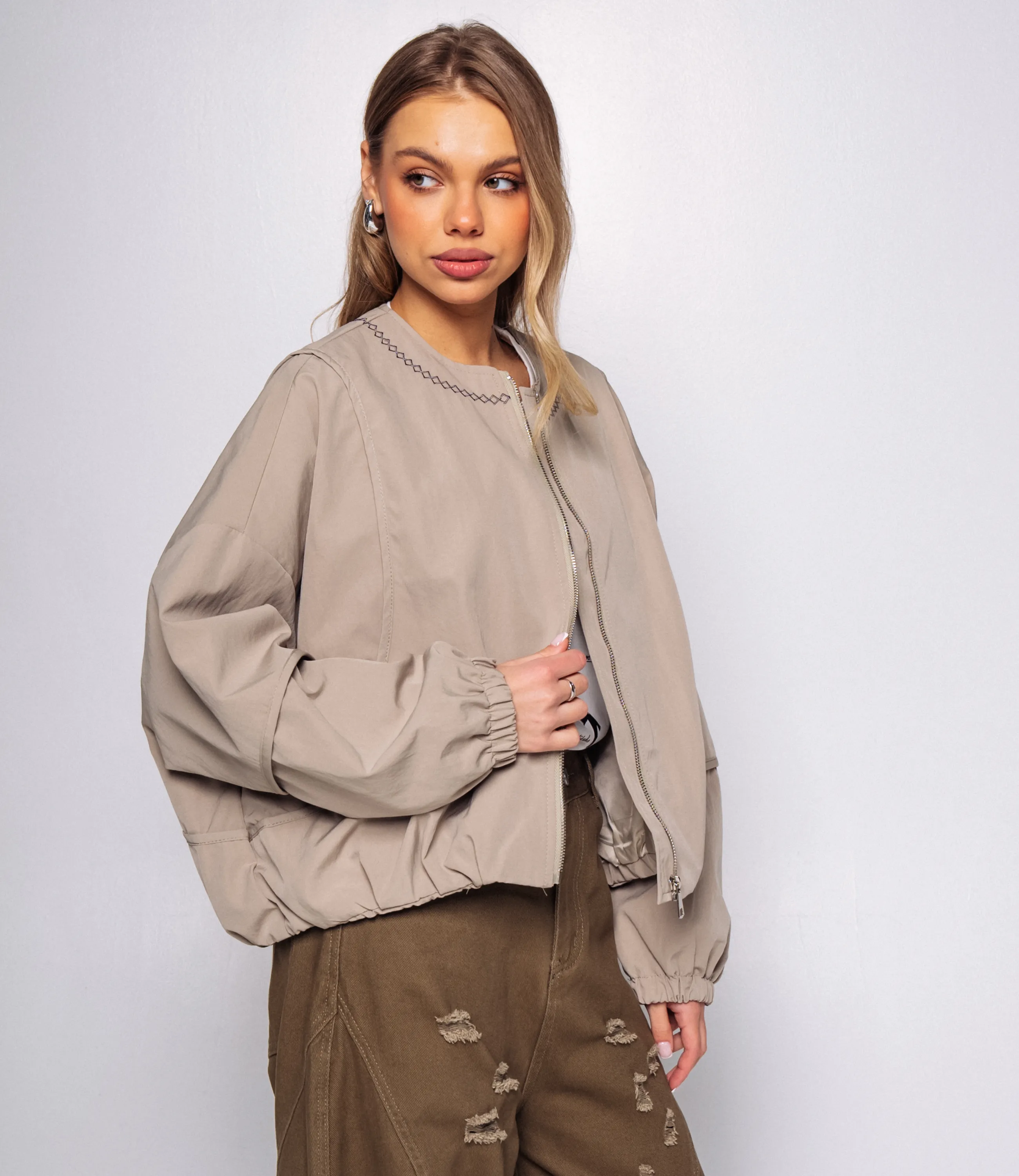 Бомбер #КТ66121, зелёный чай - фото 2