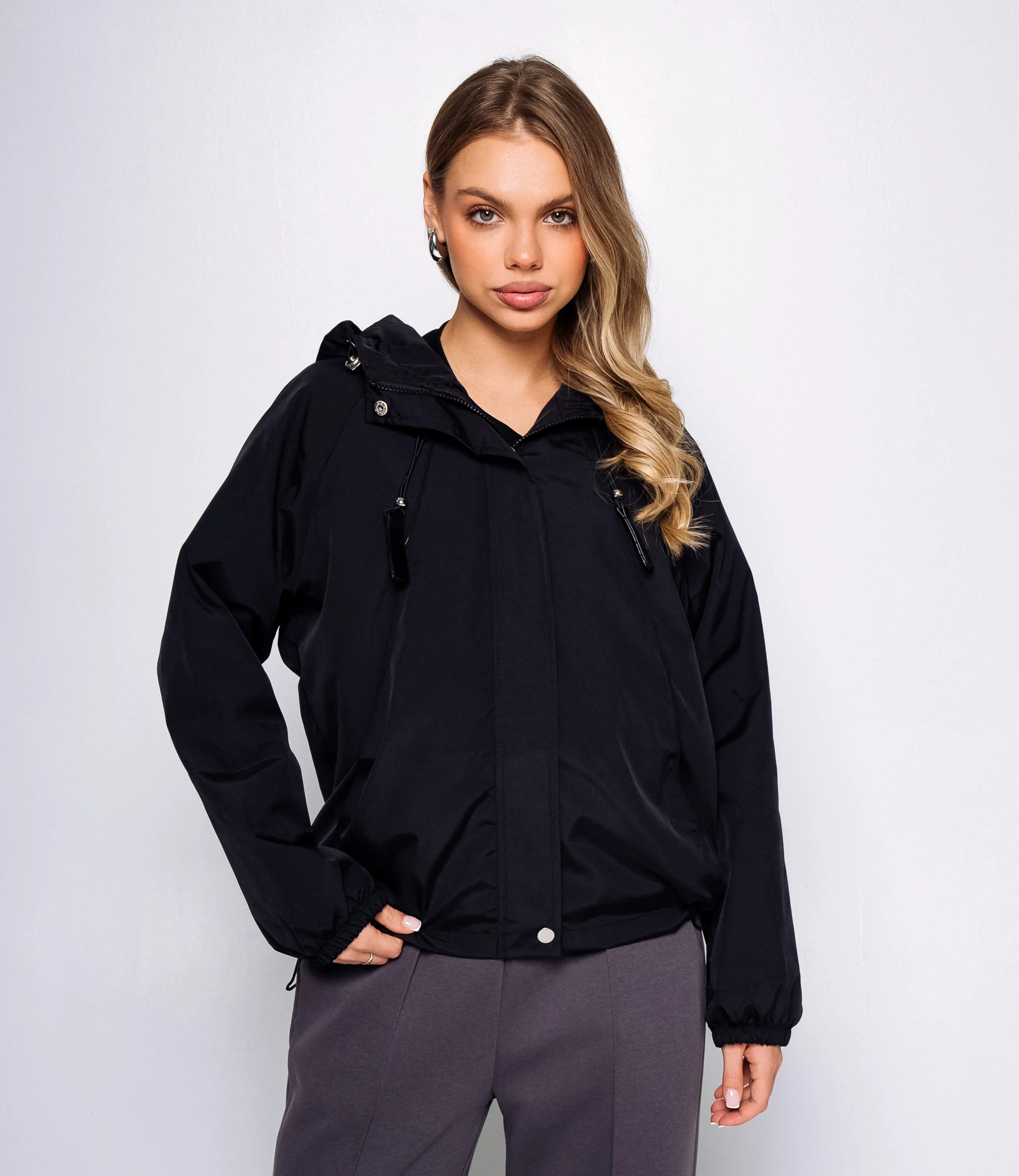 Ветровка #КТ6228 (1), чёрный - фото 1