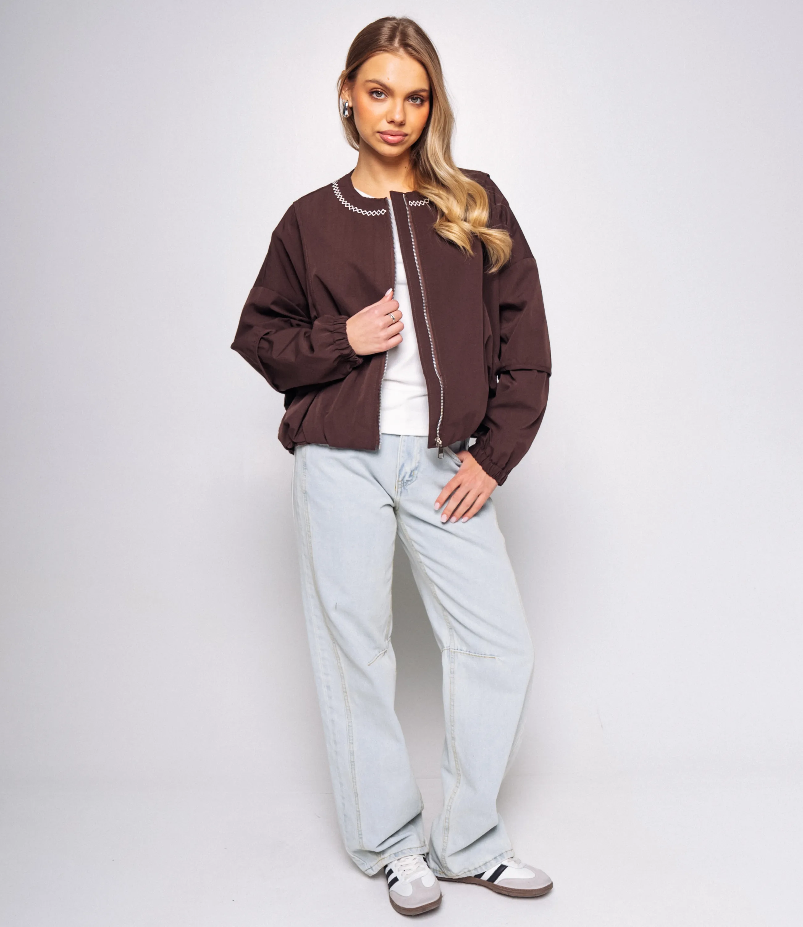 Бомбер #КТ66121, шоколадный - фото 4