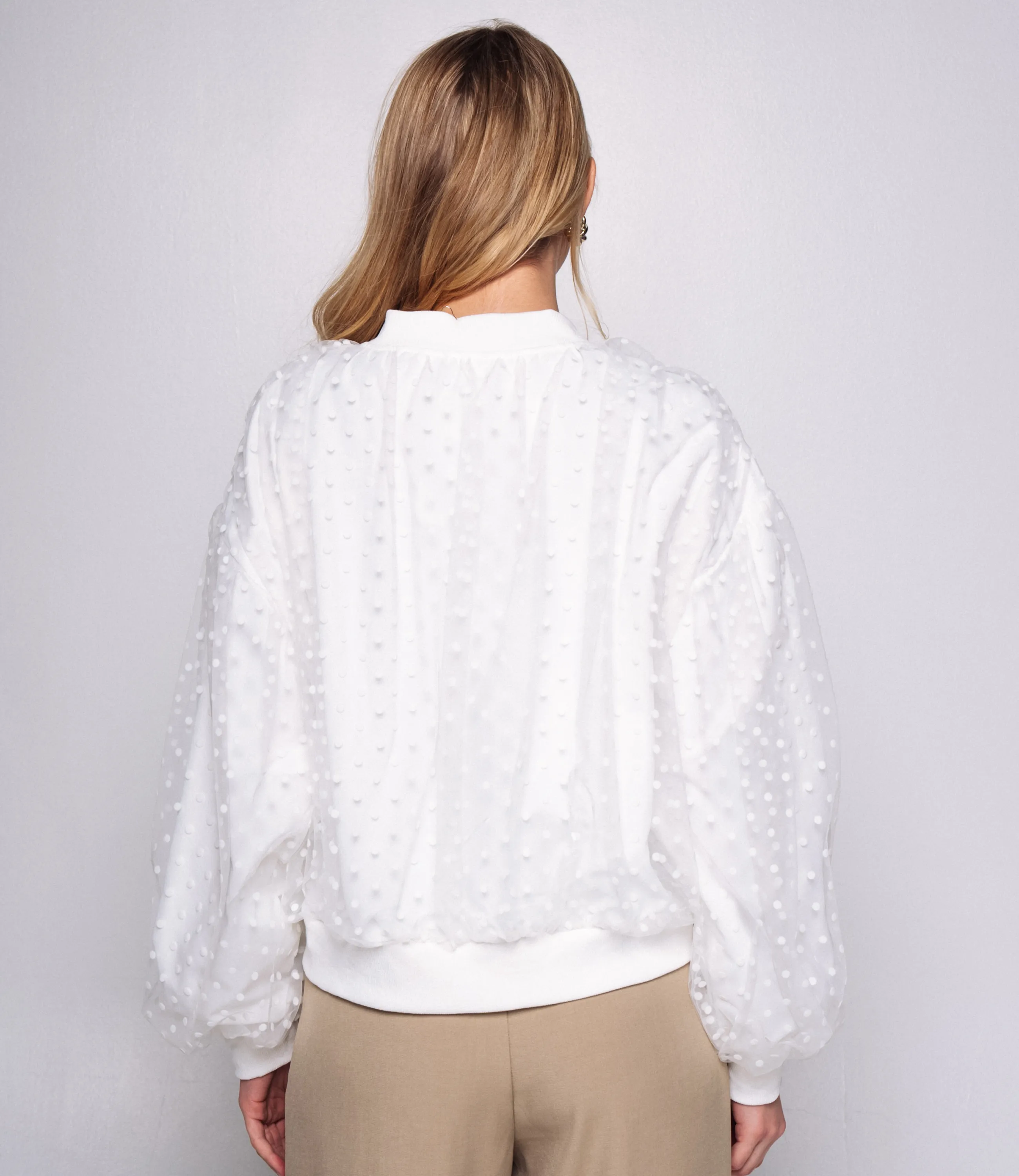 Бомбер #КТ6631 (4), белый - фото 3