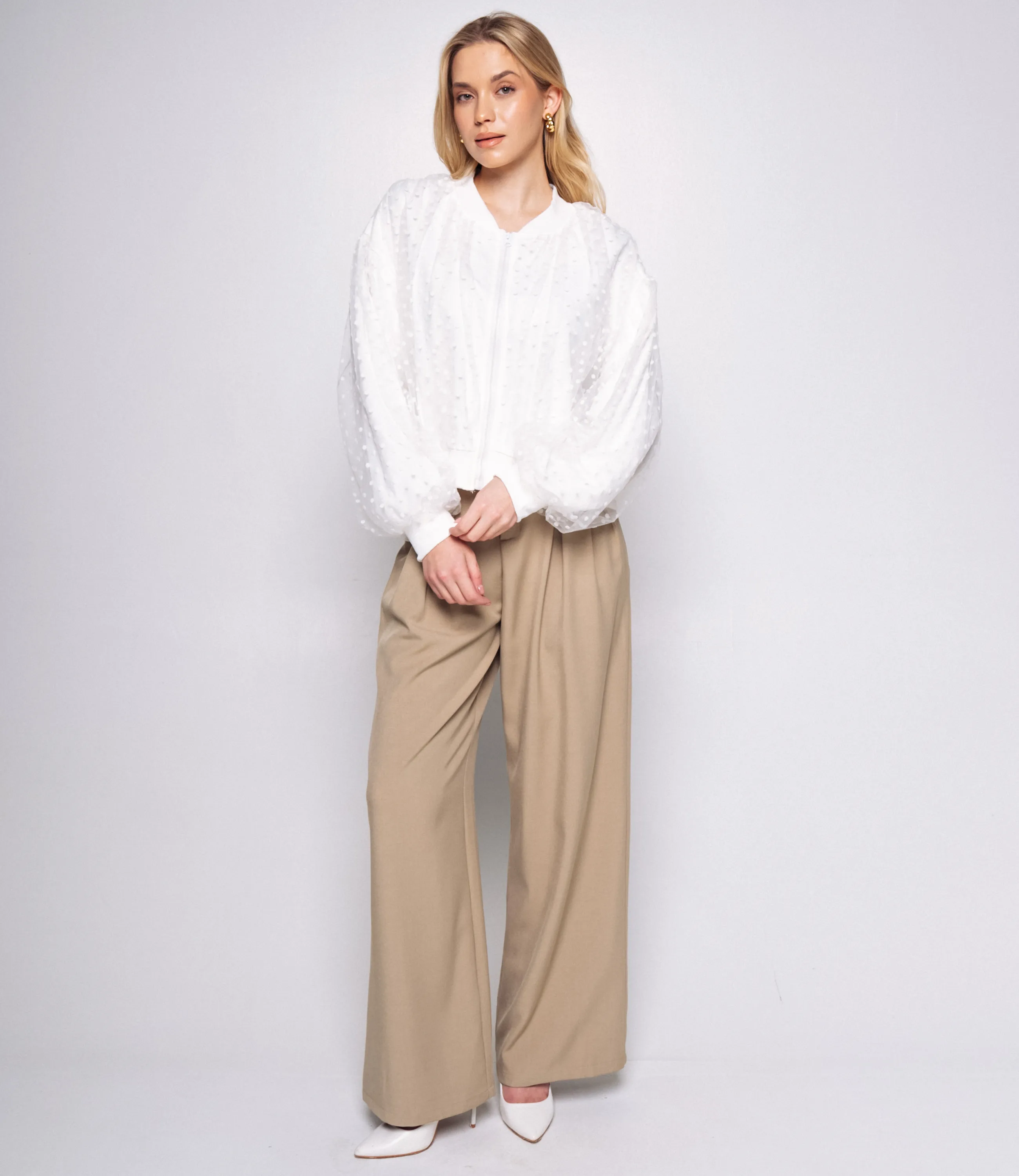 Бомбер #КТ6631 (4), белый - фото 4