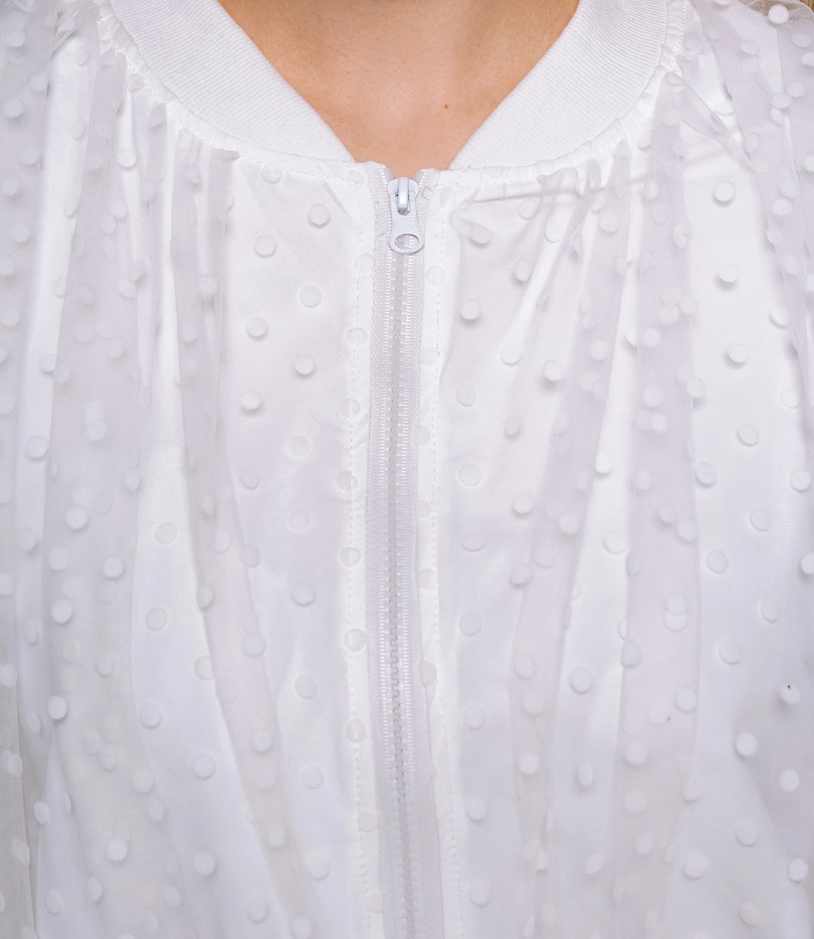 Бомбер #КТ6631 (4), белый - фото 5