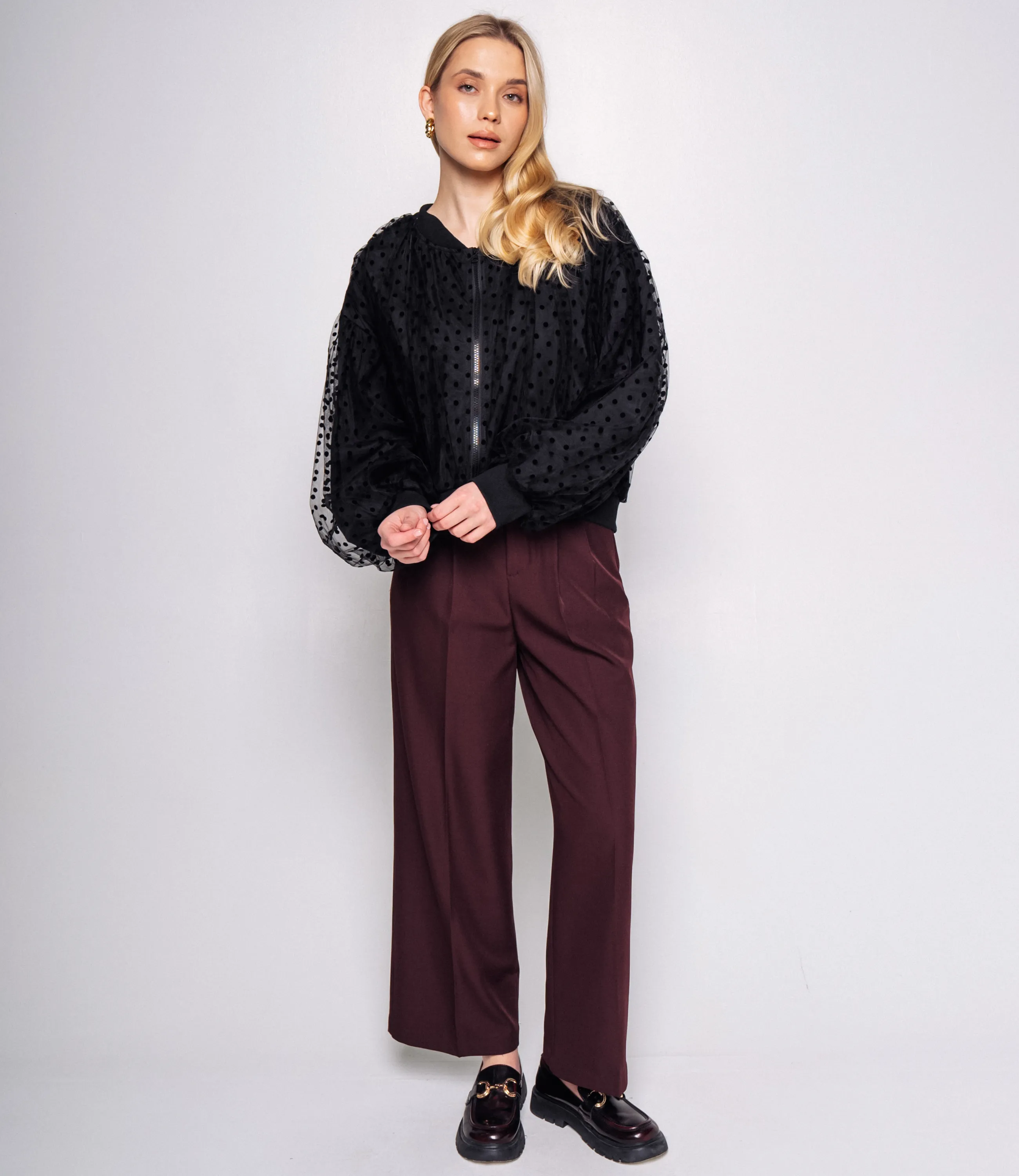 Бомбер #КТ6631 (4), чёрный - фото 4