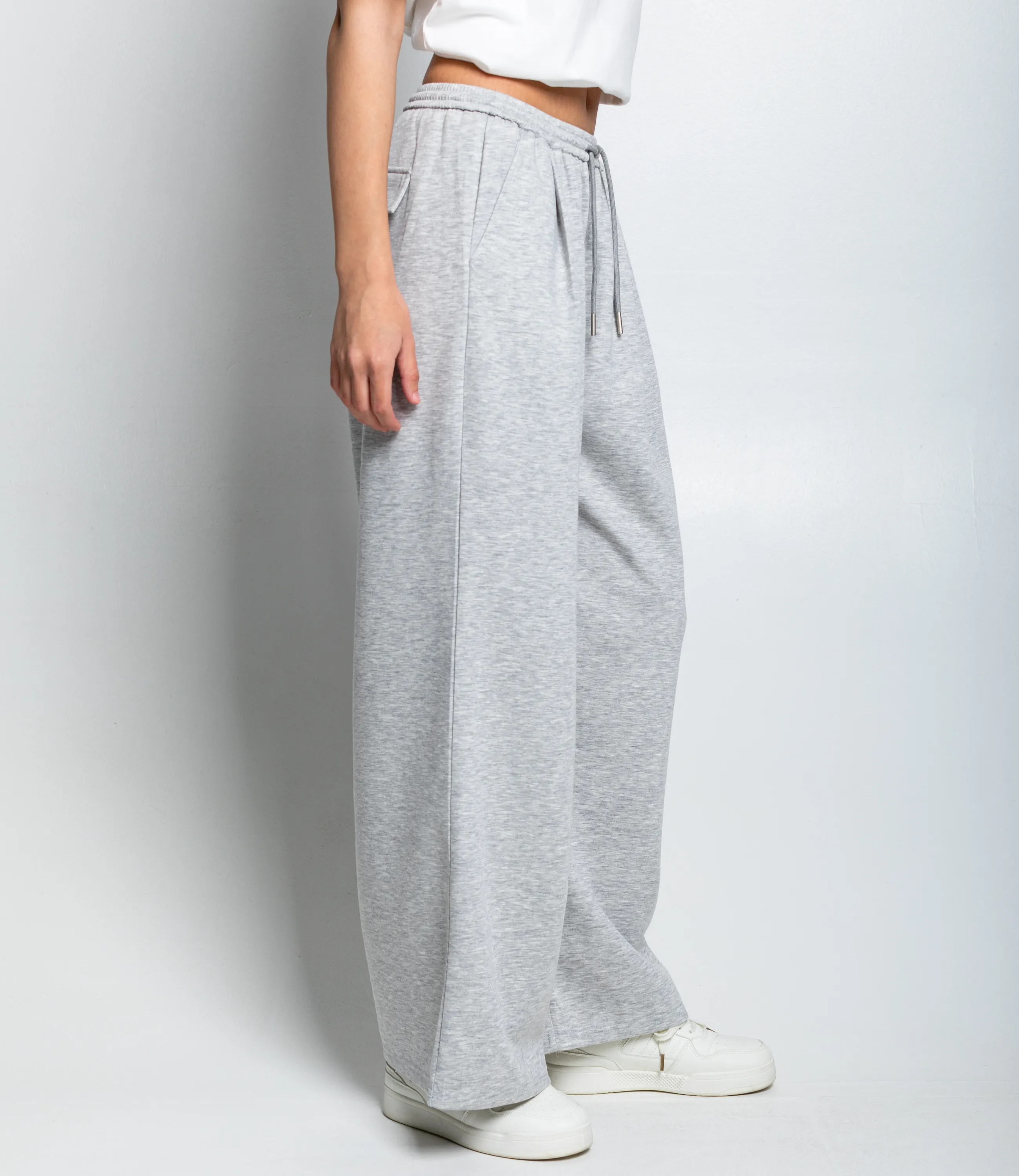 Спортивные брюки #КТ2525, серый меланж - фото 3