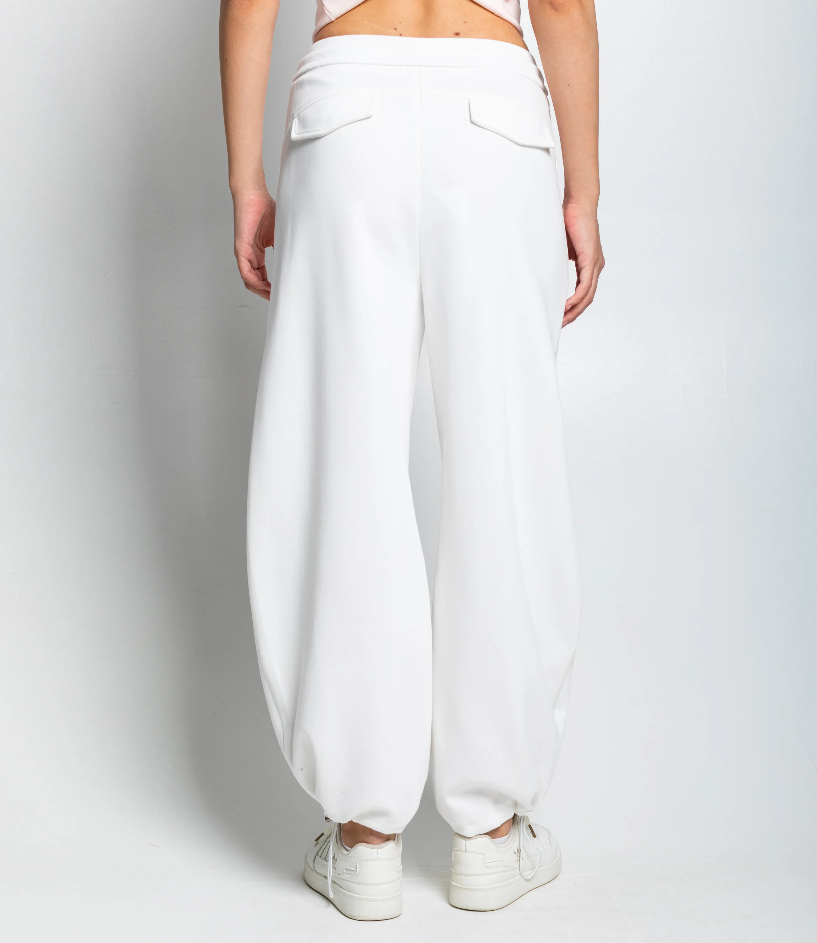 Спортивные брюки #КТ0606, белый - фото 4