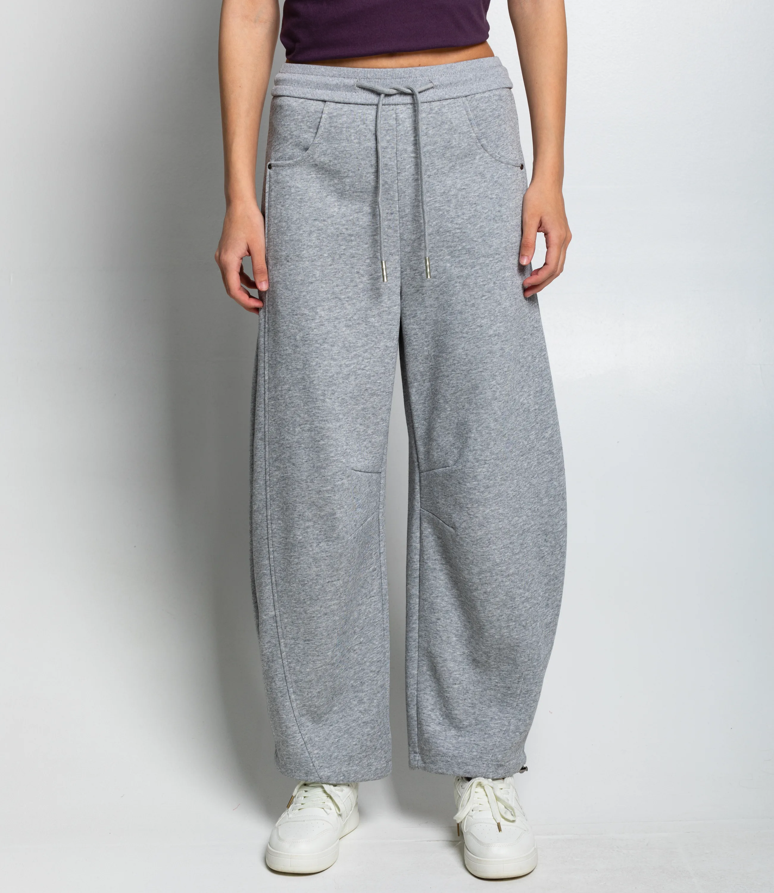Спортивные брюки #КТ0606, серый меланж - фото 2