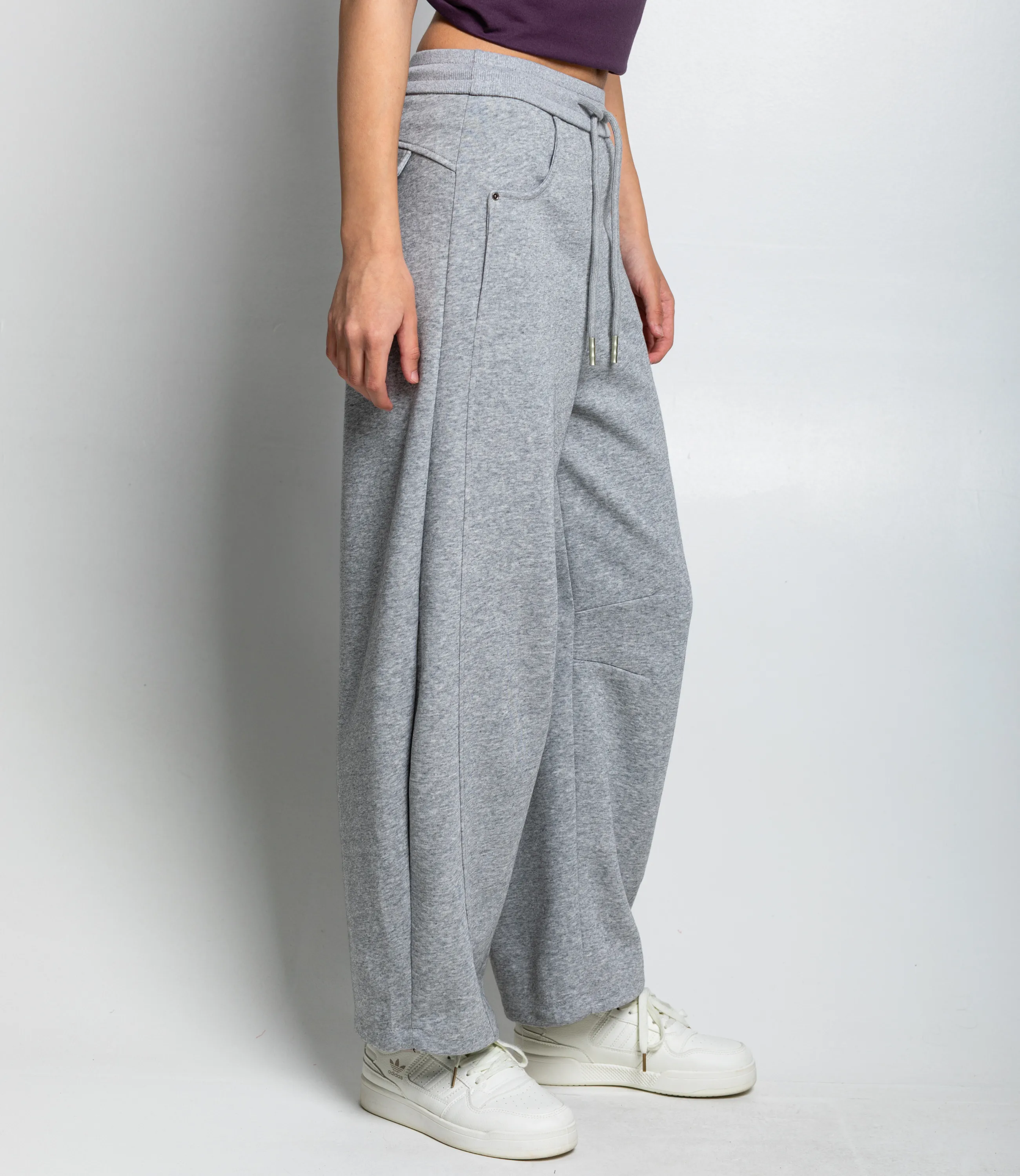 Спортивные брюки #КТ0606, серый меланж - фото 3