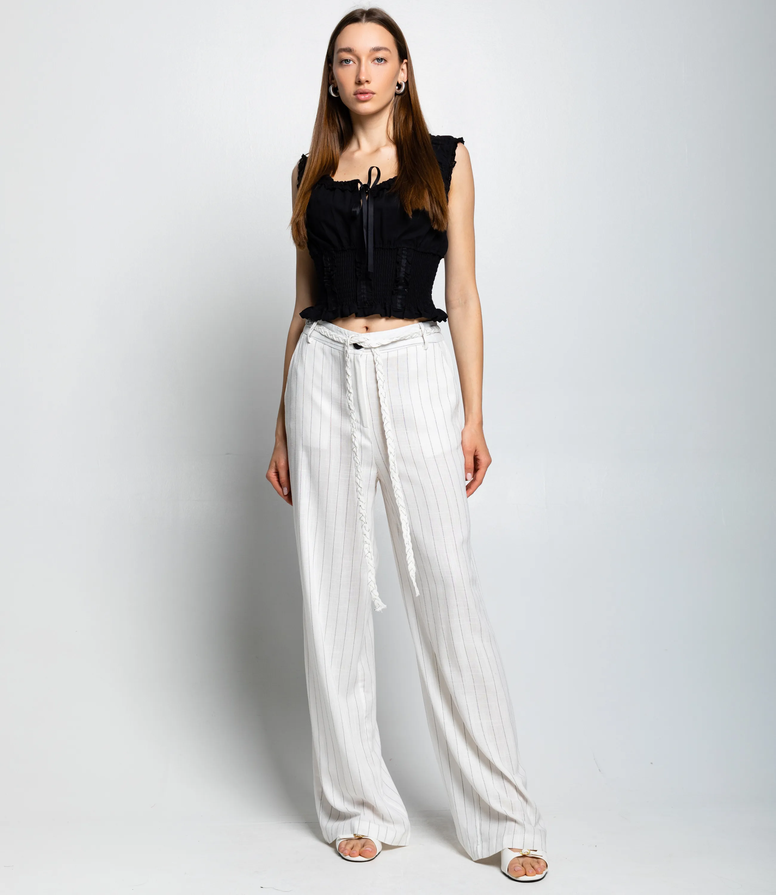 Брюки #ОКТ235001, белый - фото 1