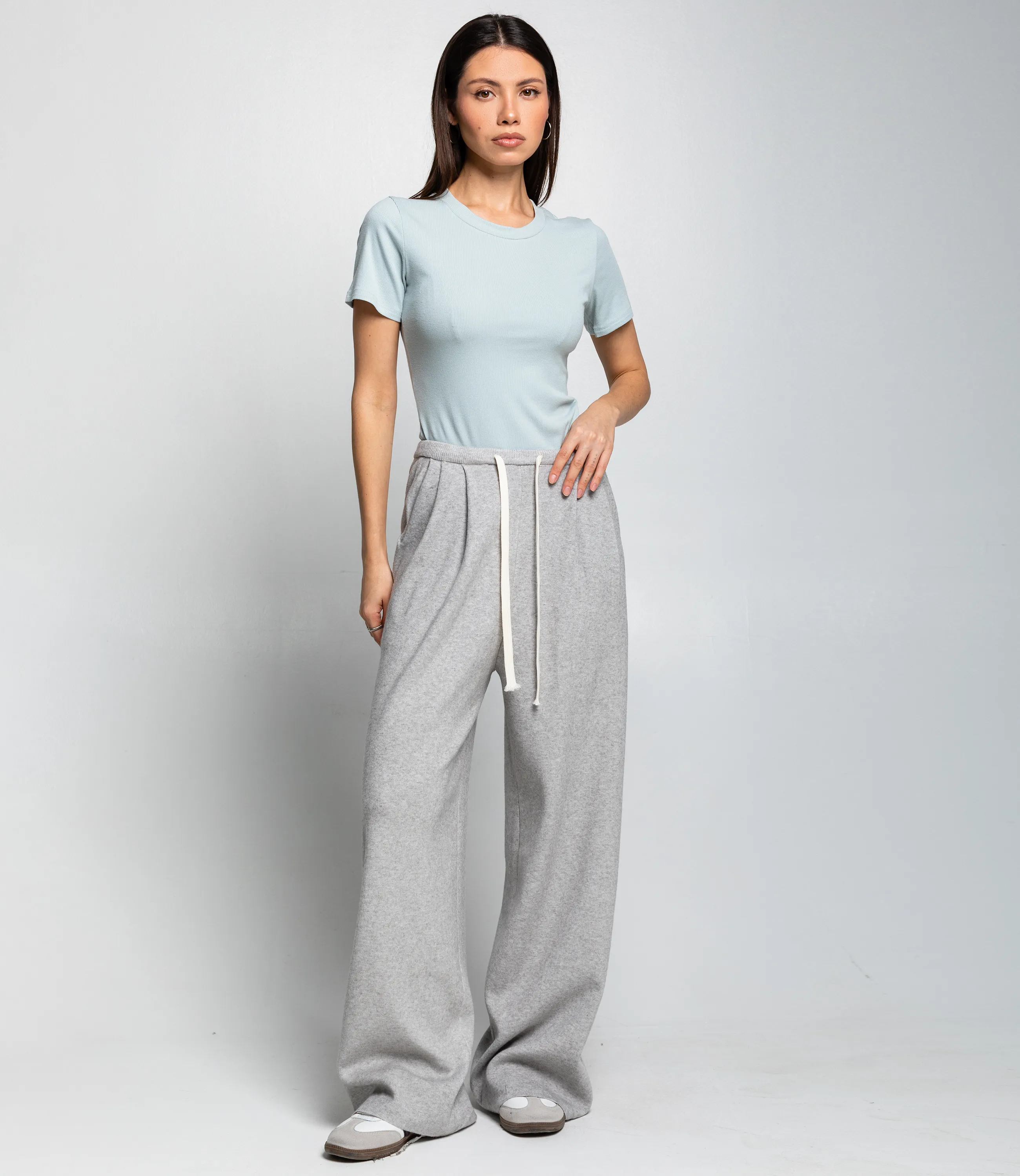 Брюки #КТ9663 (1), светло-серый - фото 1