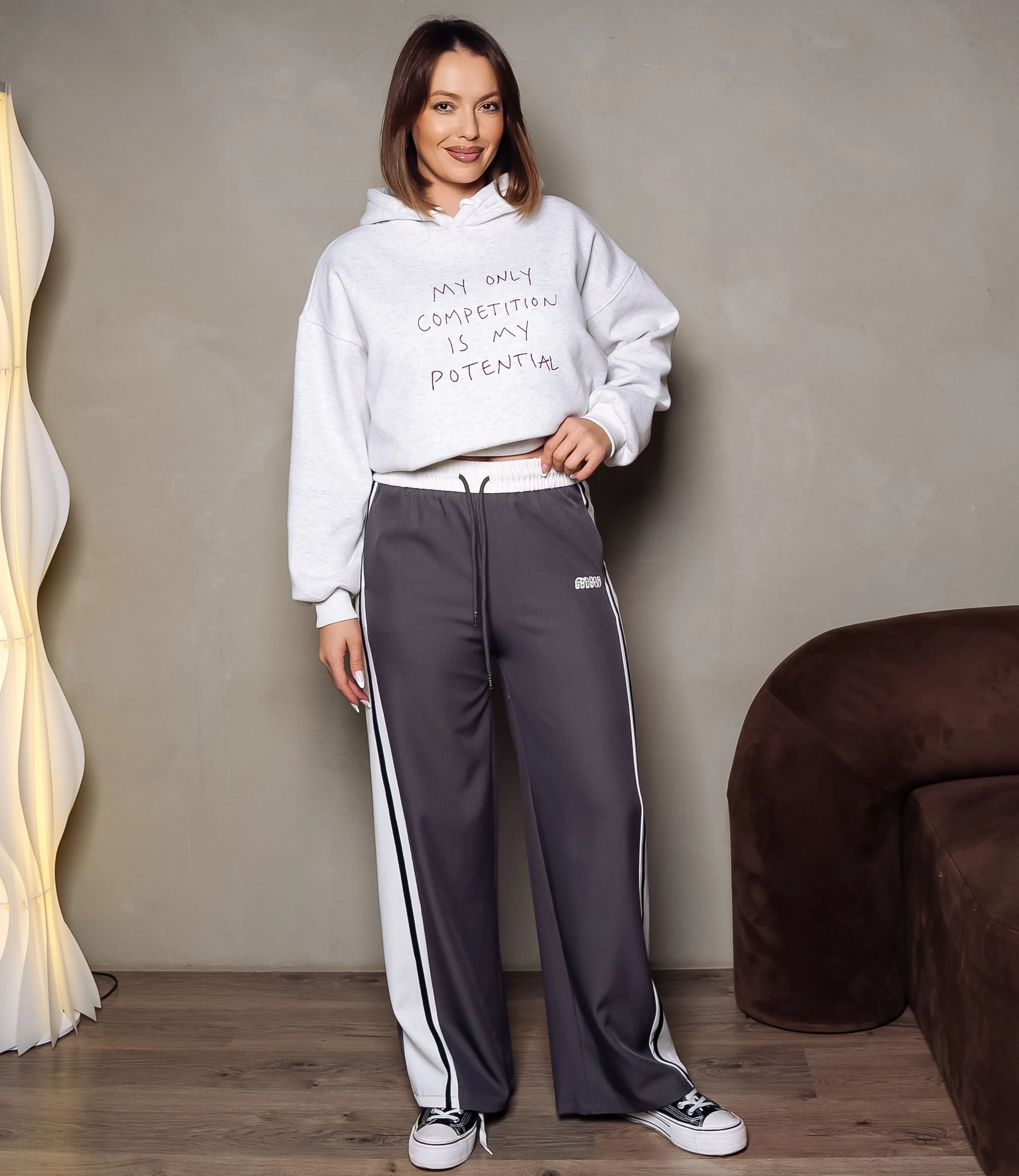 Брюки #КТ6817 (2), тёмно-серый