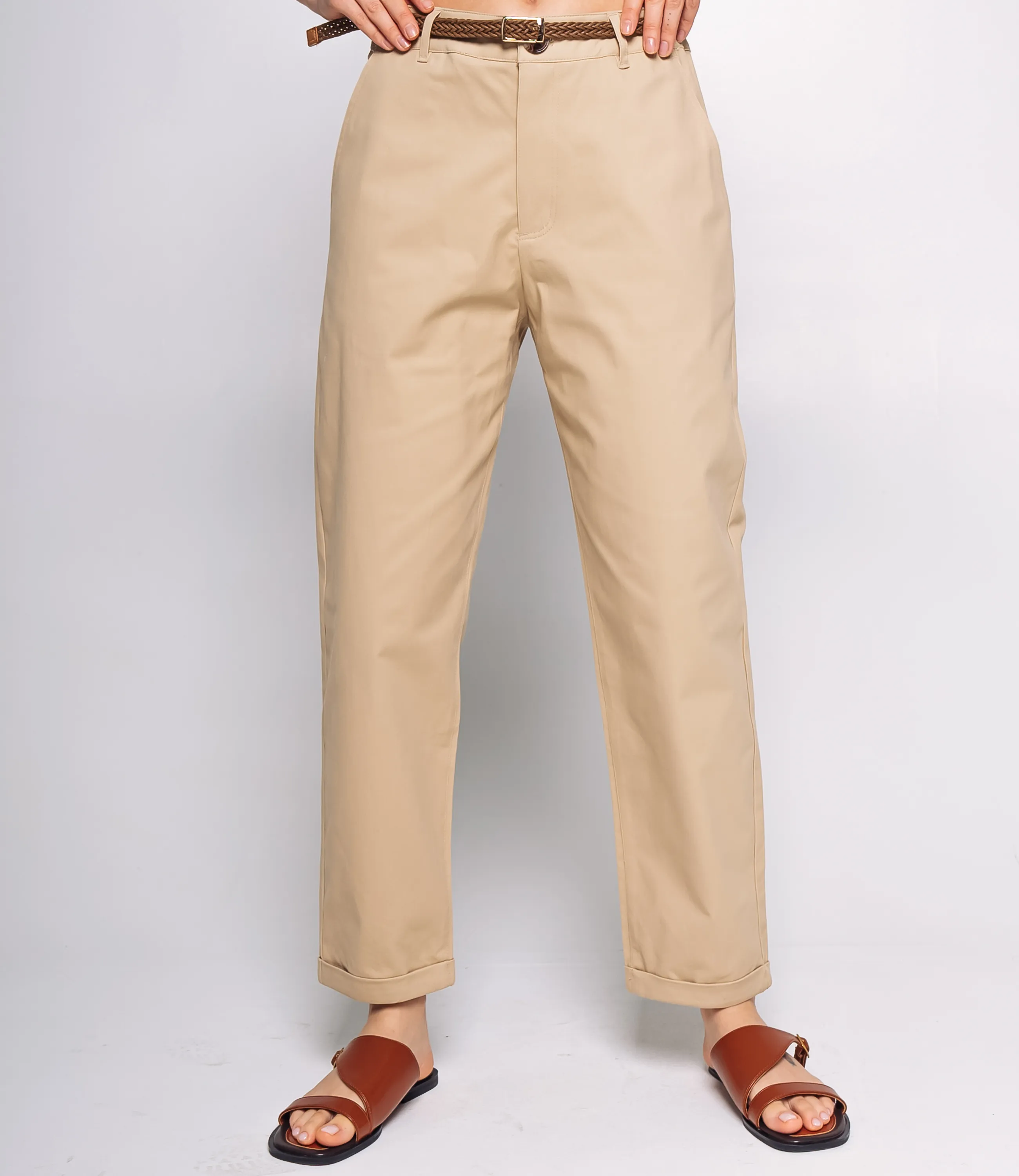 Брюки #ОКТ215001, бежевый - фото 2