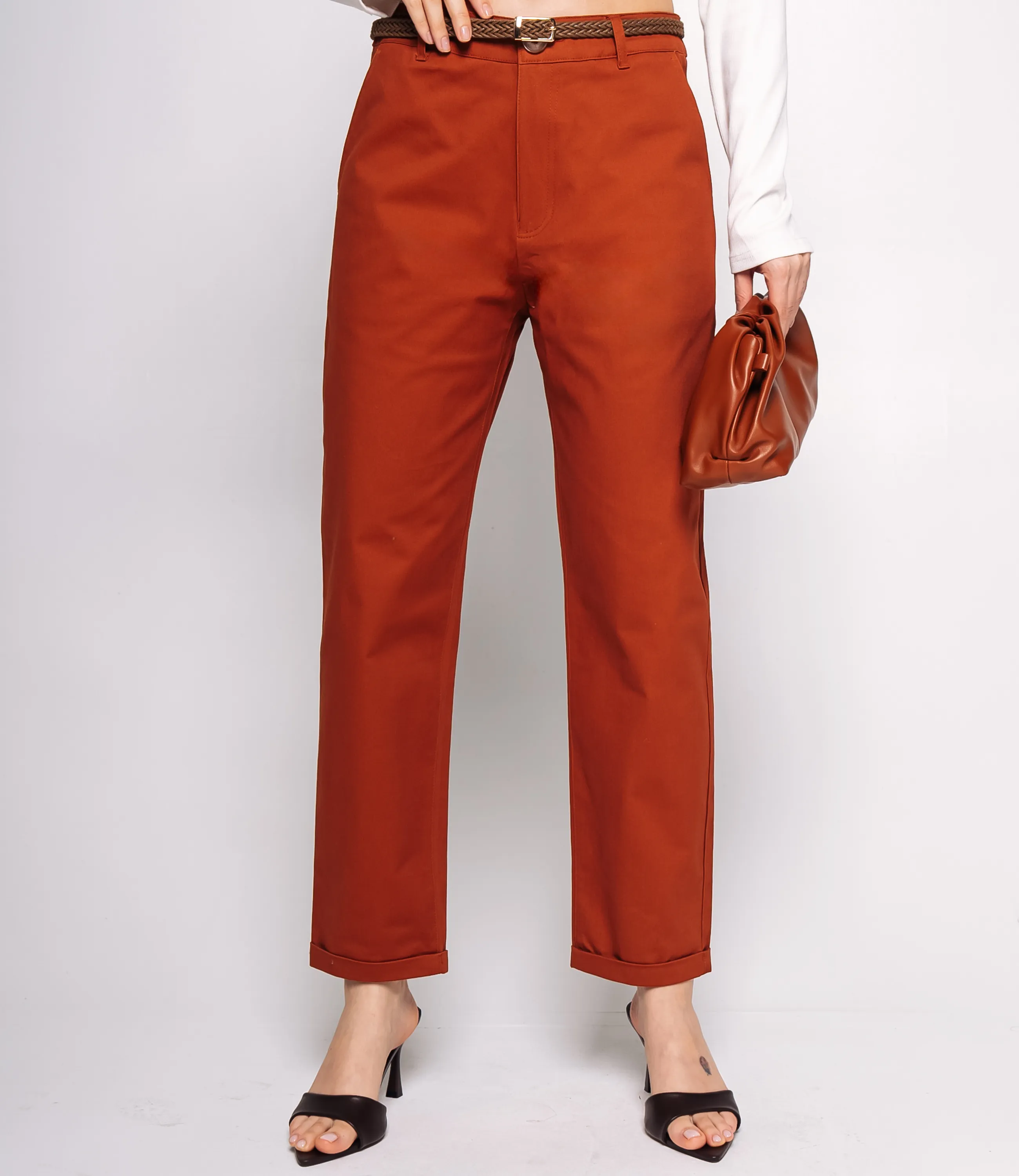 Брюки #ОКТ215001, терракотовый - фото 2