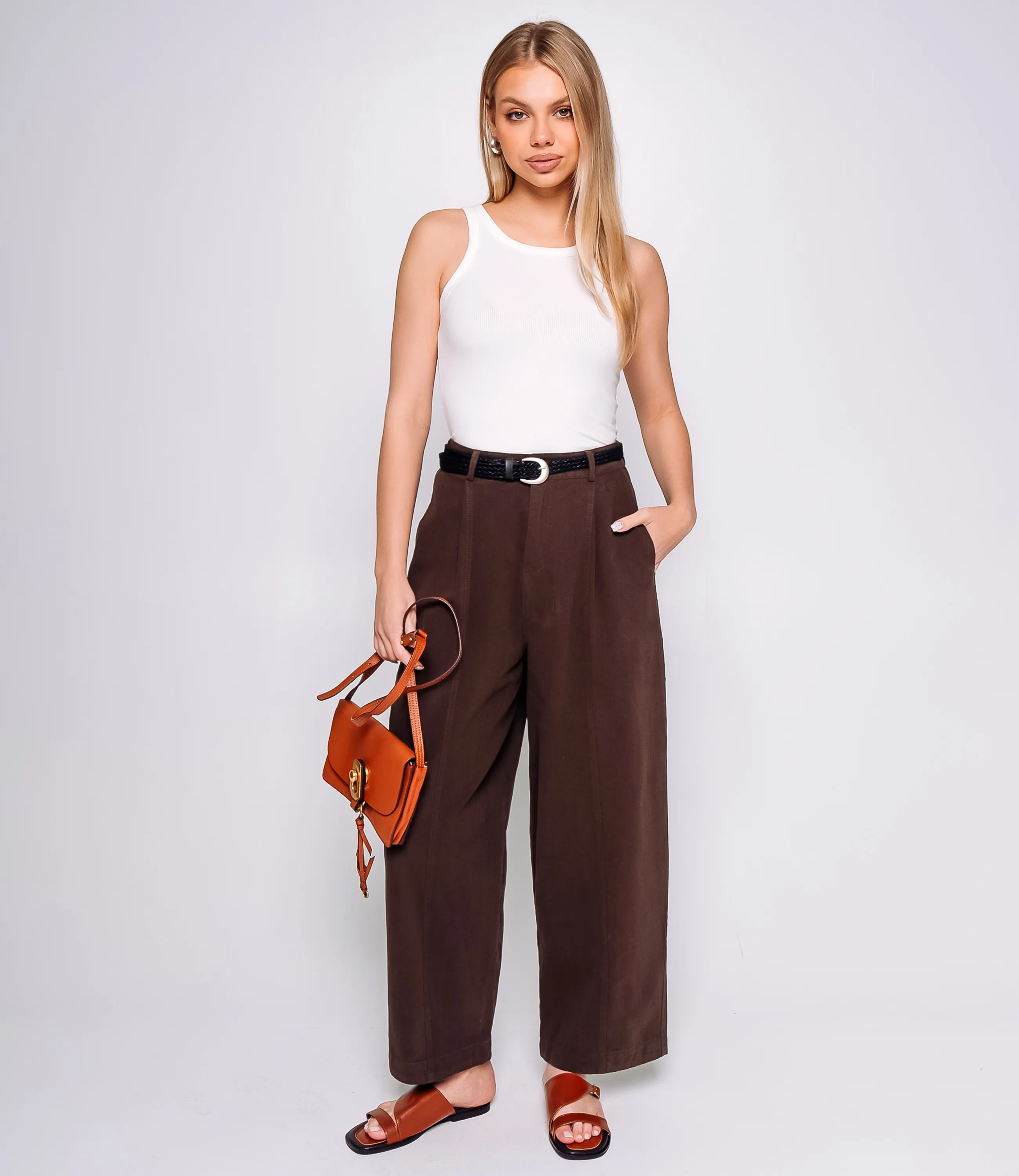 Брюки #КТ6618 (2), шоколадный - фото 1