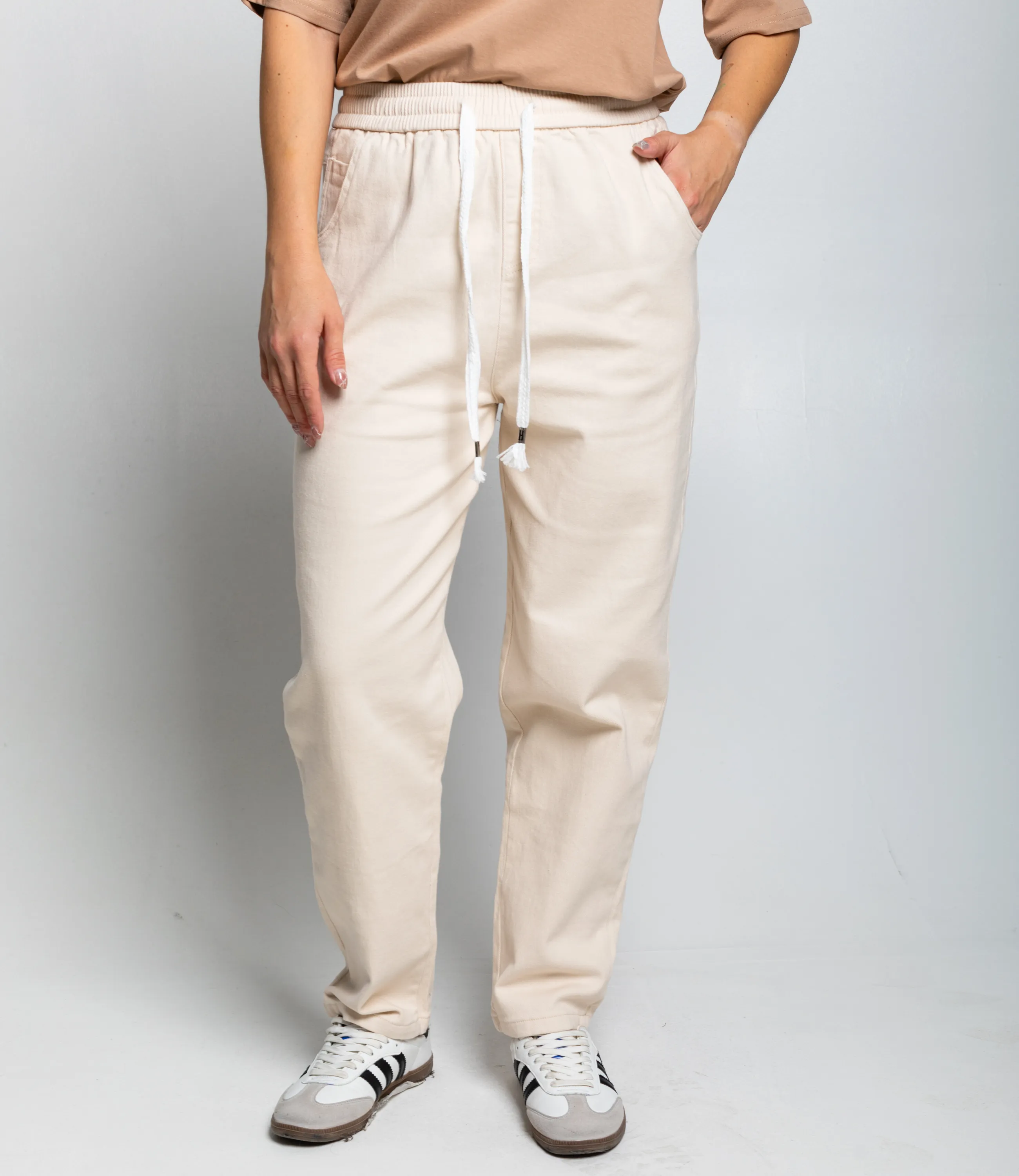 Брюки #КТ2610 (1), светло-бежевый - фото 2