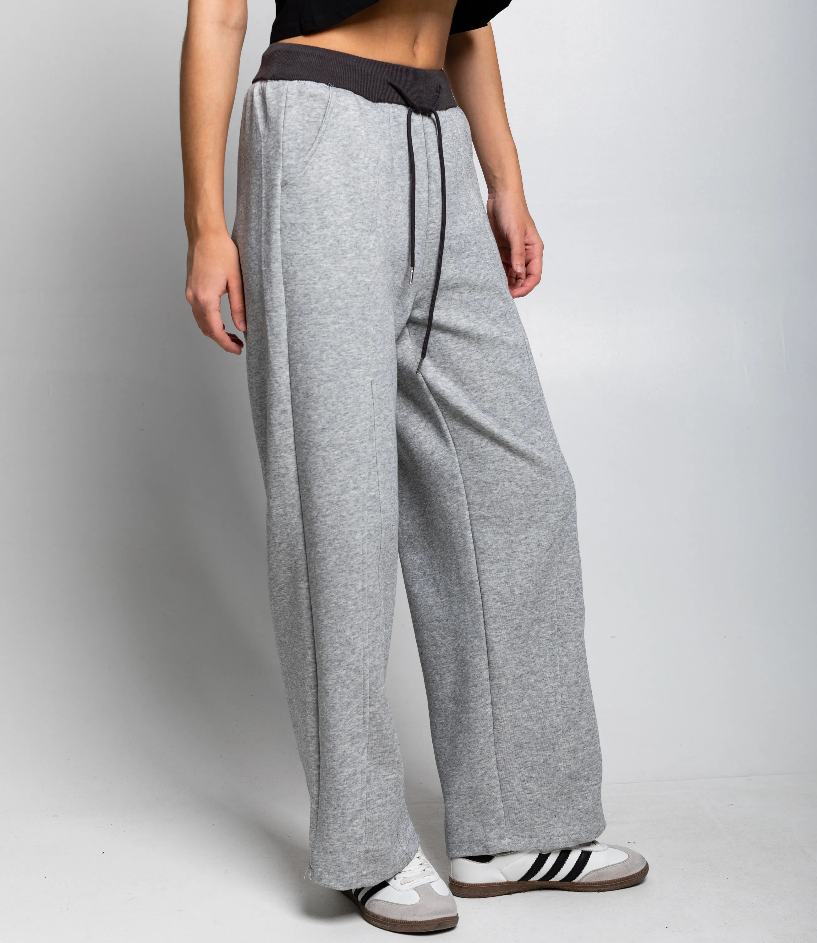 Спортивные брюки #КТ01 (14), серый меланж - фото 3