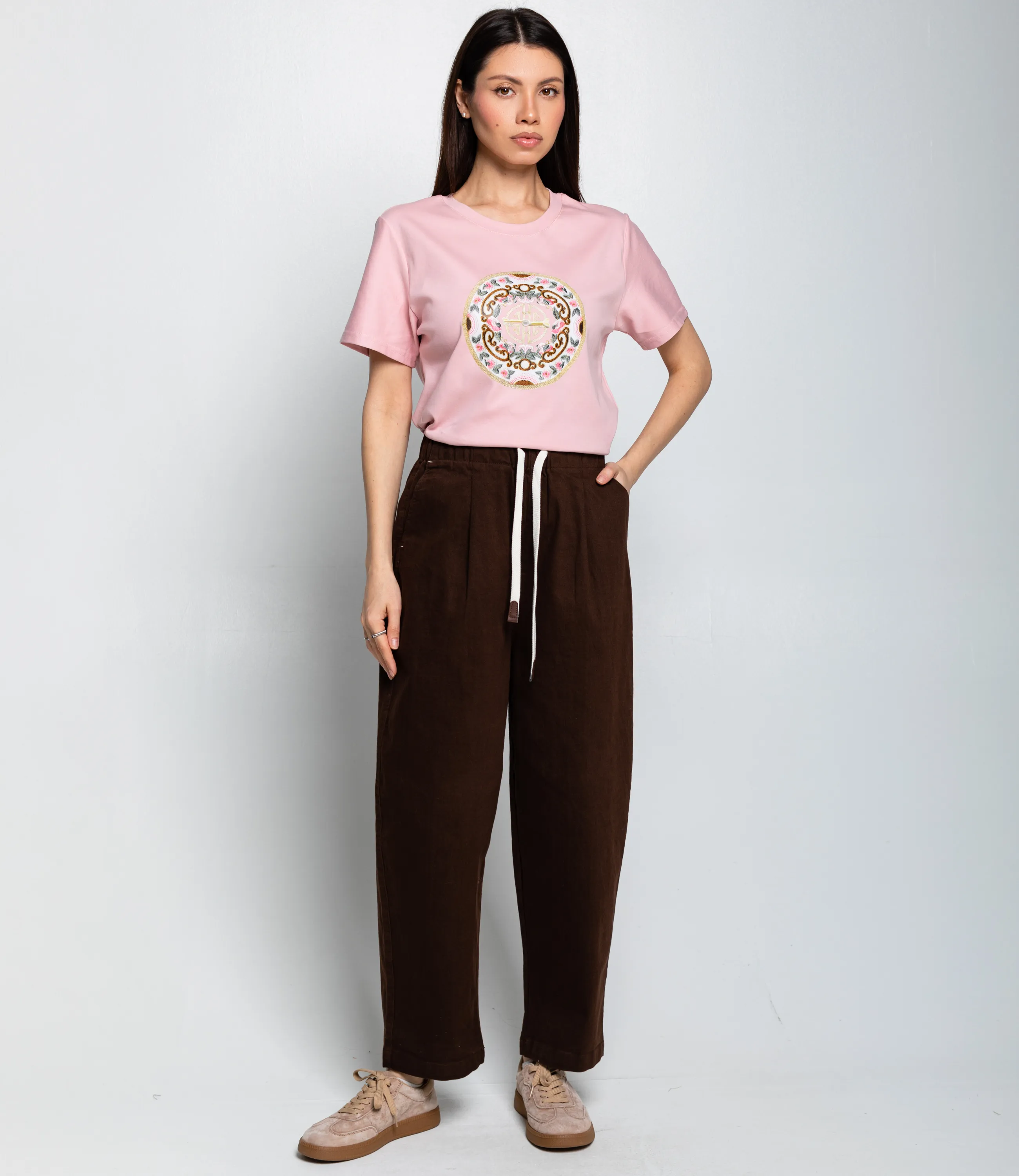 Брюки #КТ2556 (1), шоколадный - фото 1