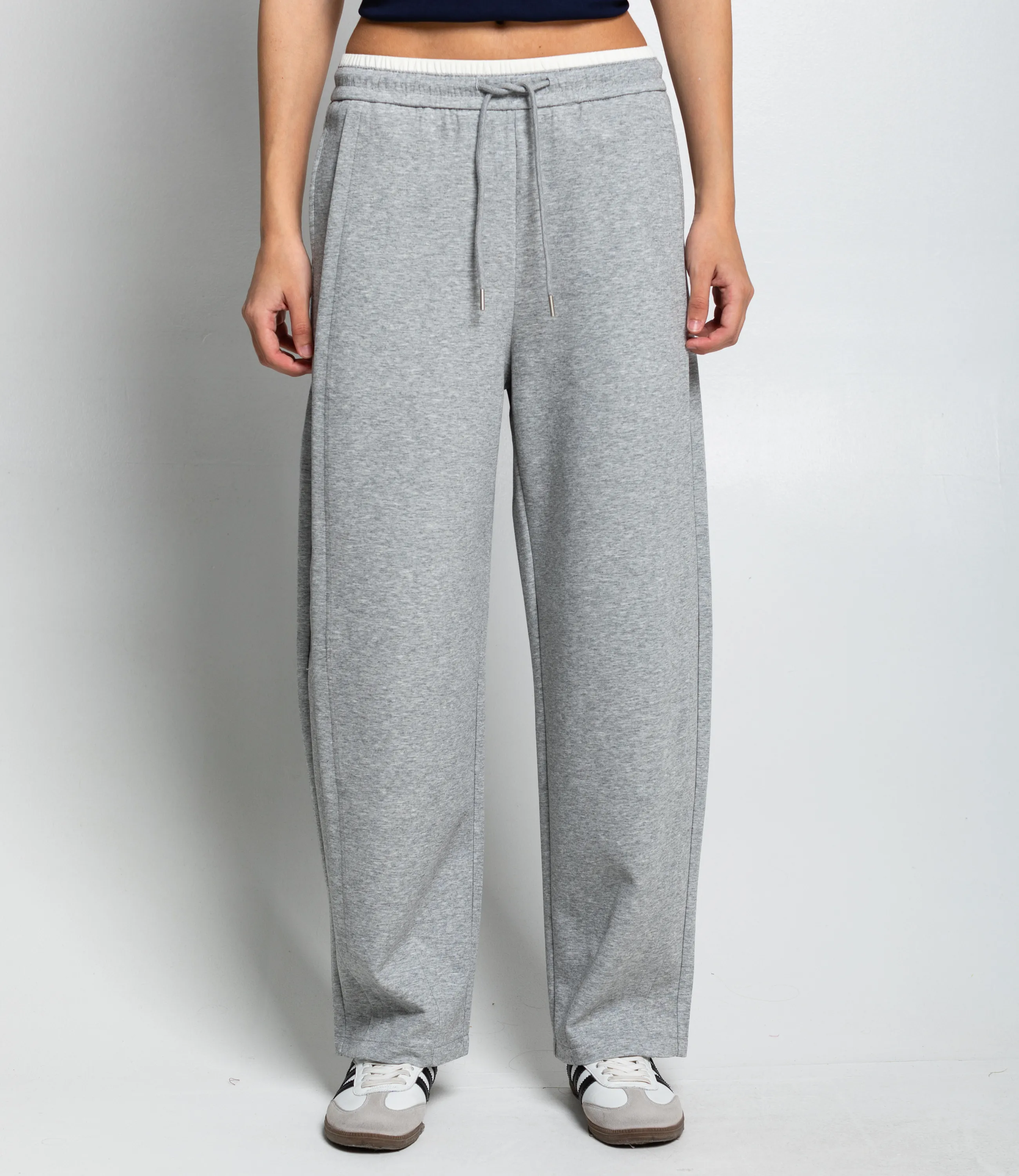 Спортивные брюки #КТ9925, серый меланж - фото 2