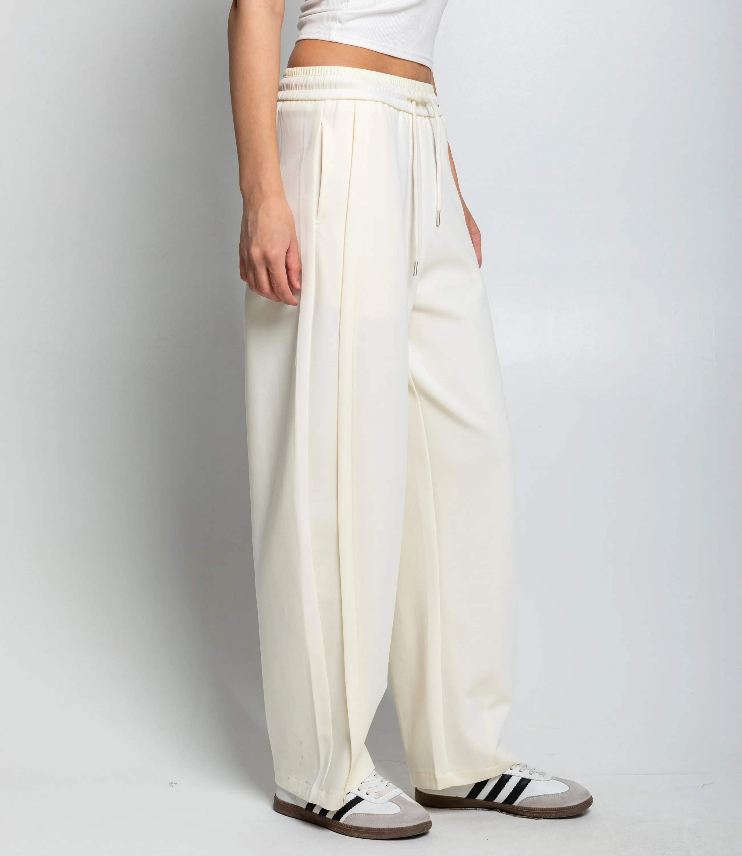 Спортивные брюки #КТ9925, кремовый - фото 3