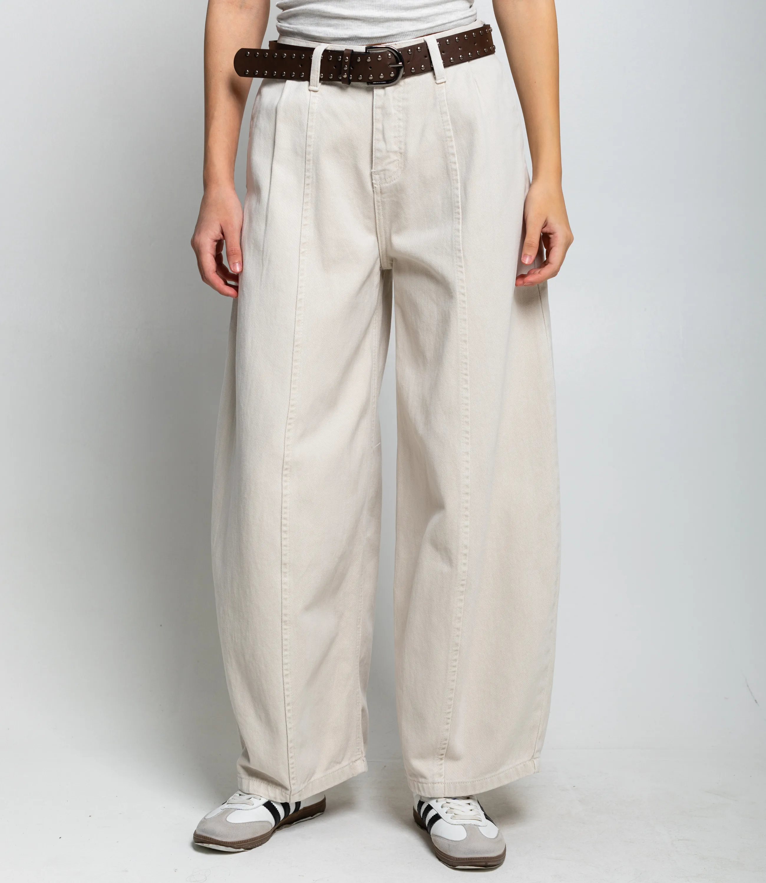 Джинсы #КТ26200, светло-бежевый - фото 2