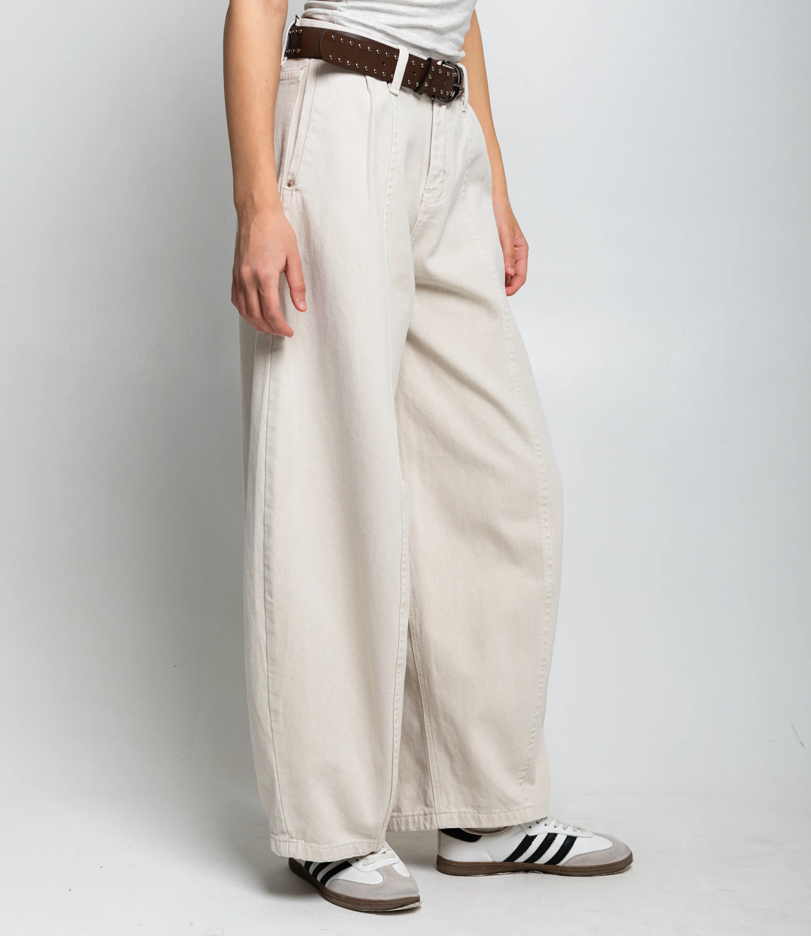 Джинсы #КТ26200, светло-бежевый - фото 3