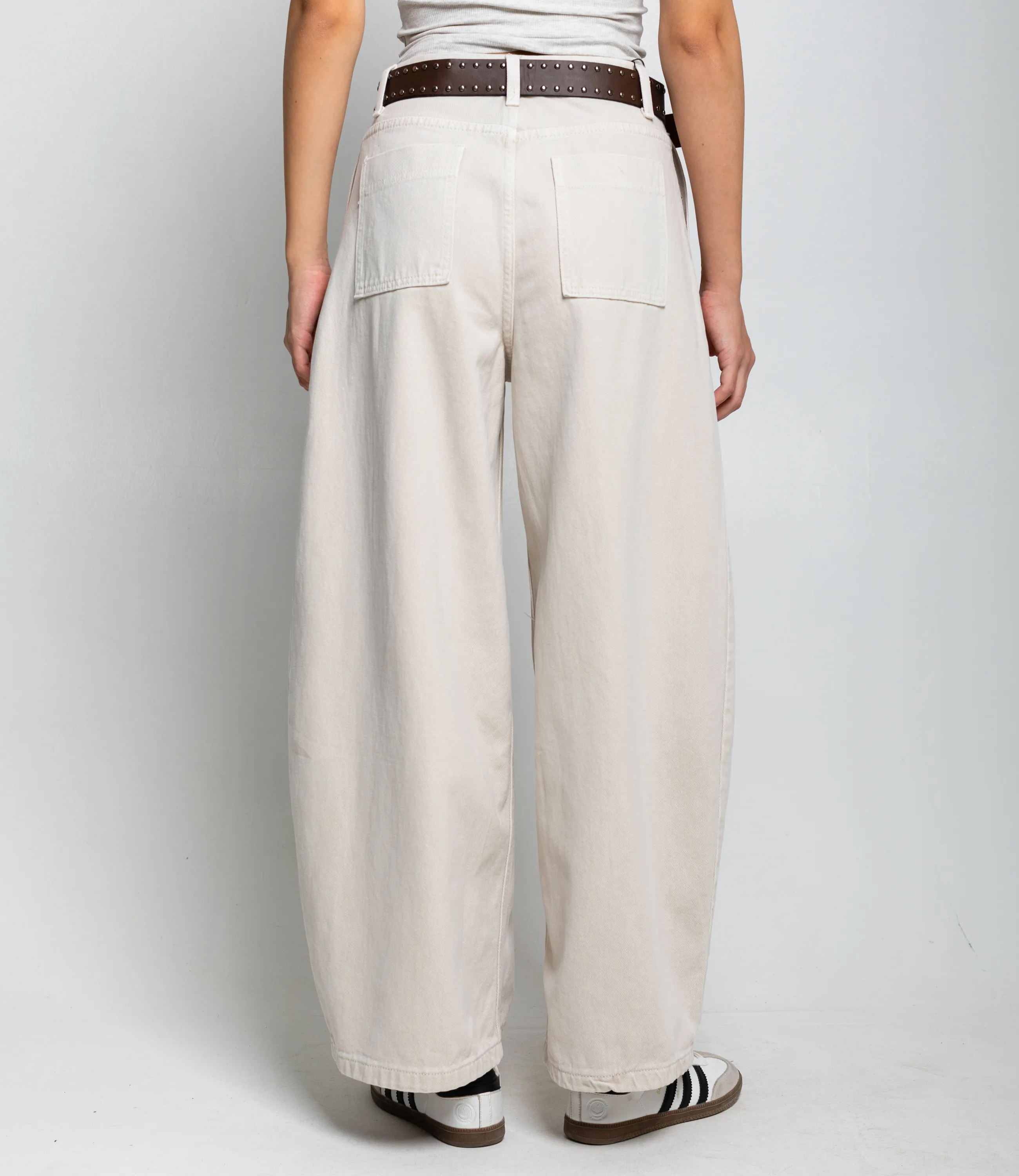 Джинсы #КТ26200, светло-бежевый - фото 4