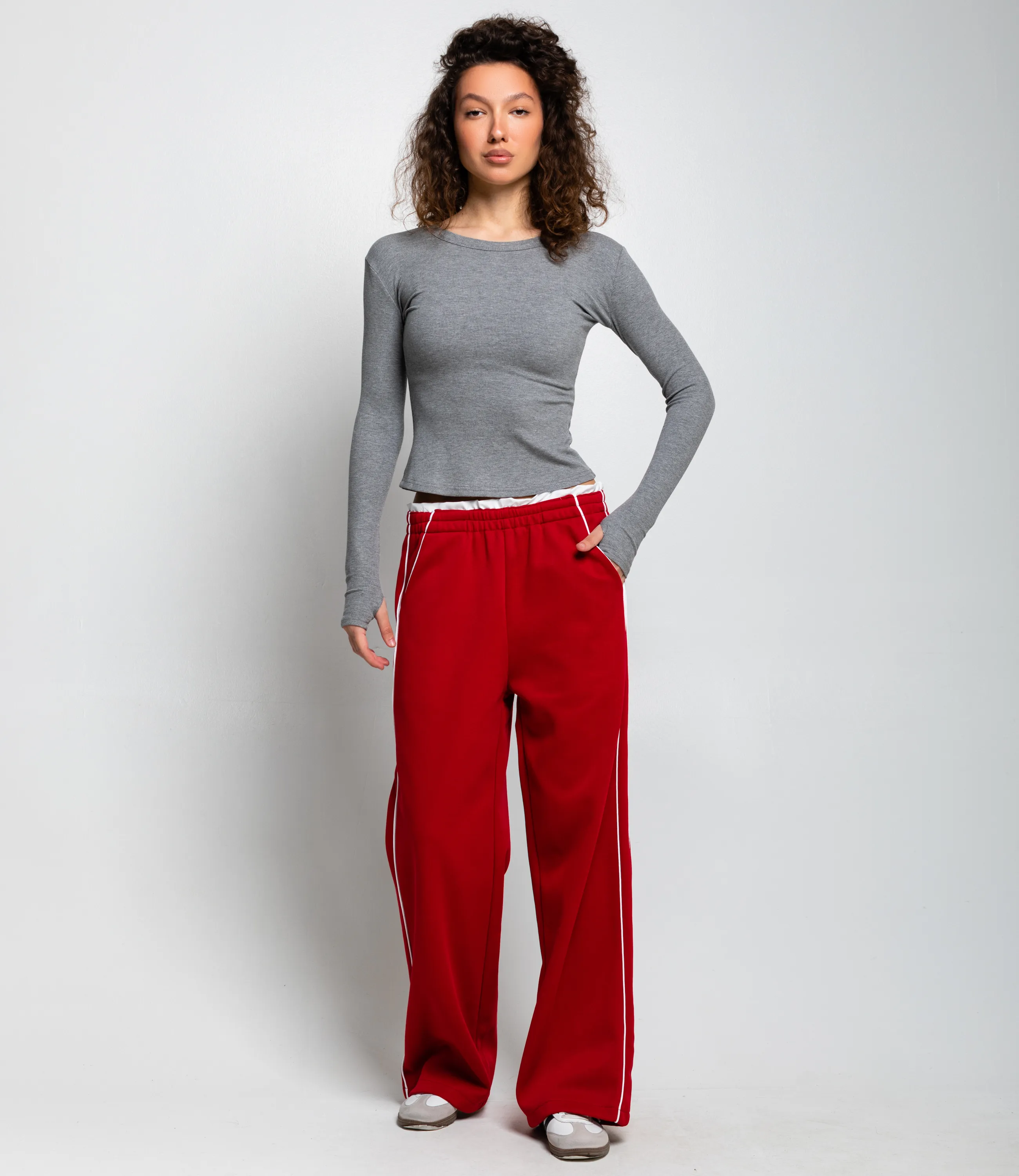 Спортивные брюки #КТ6661 (2), красный - фото 1