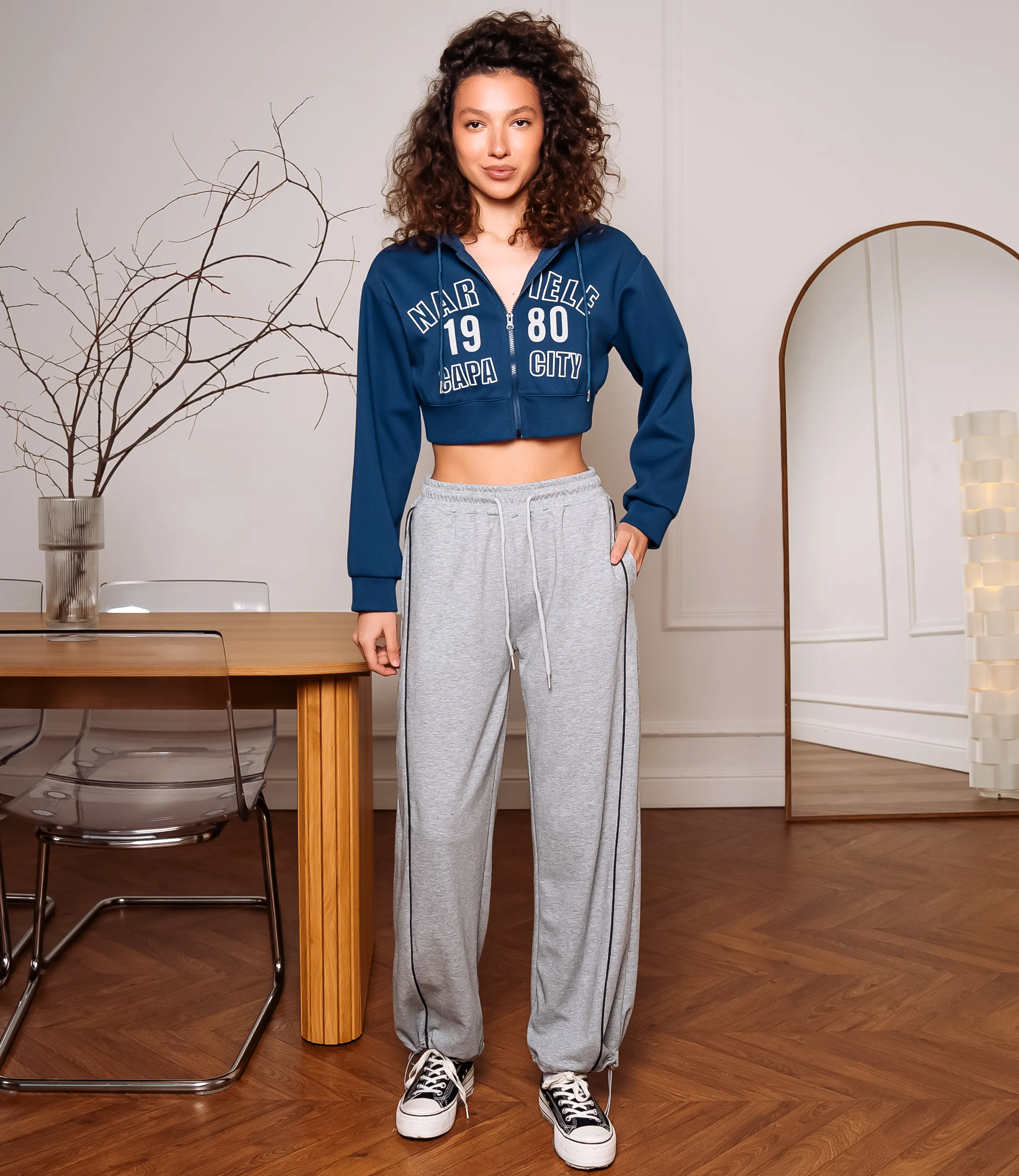 Спортивные брюки #КТ307 (4), серый меланж - фото 1