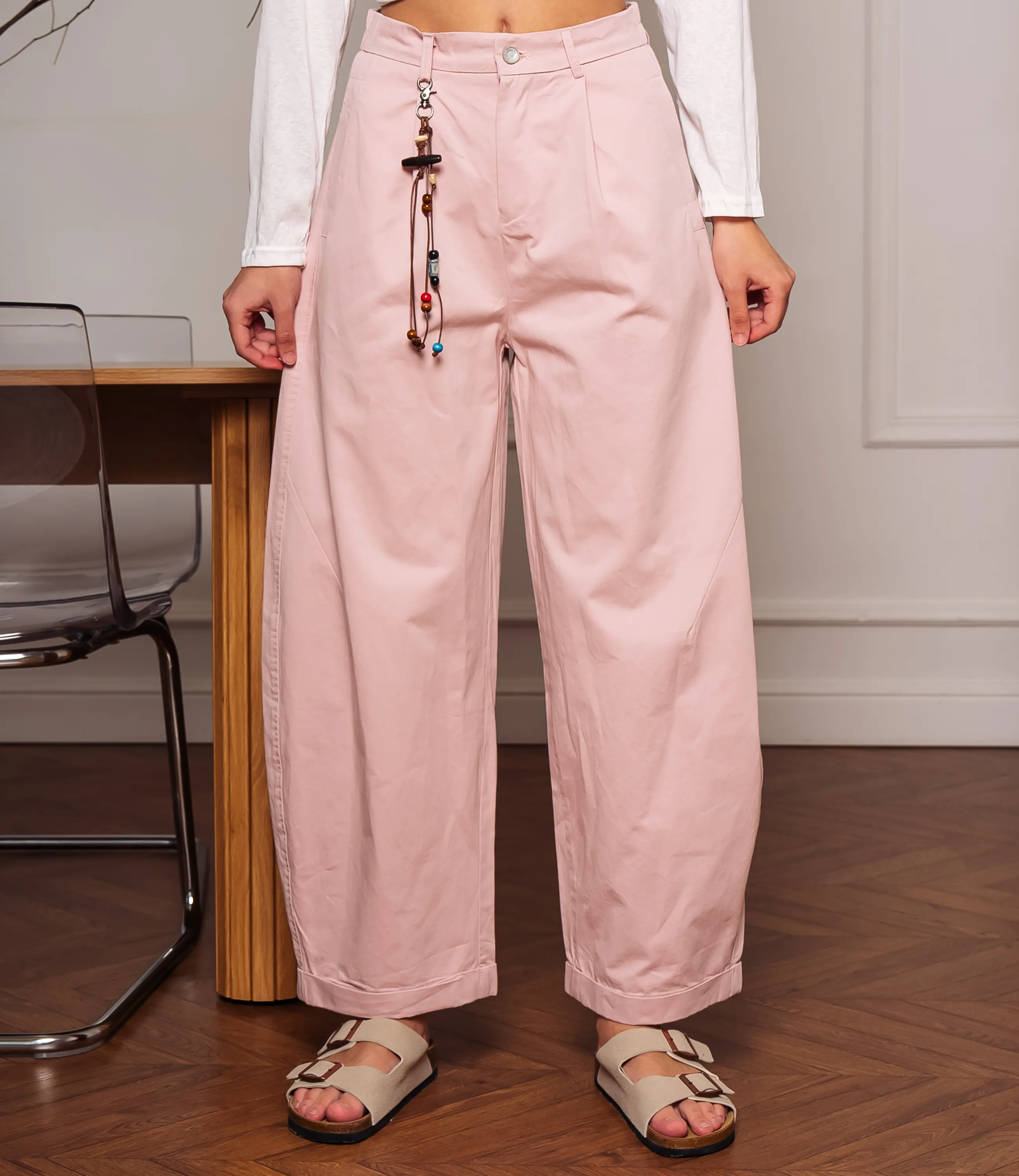 Брюки #КТ2635, пудровый - фото 2