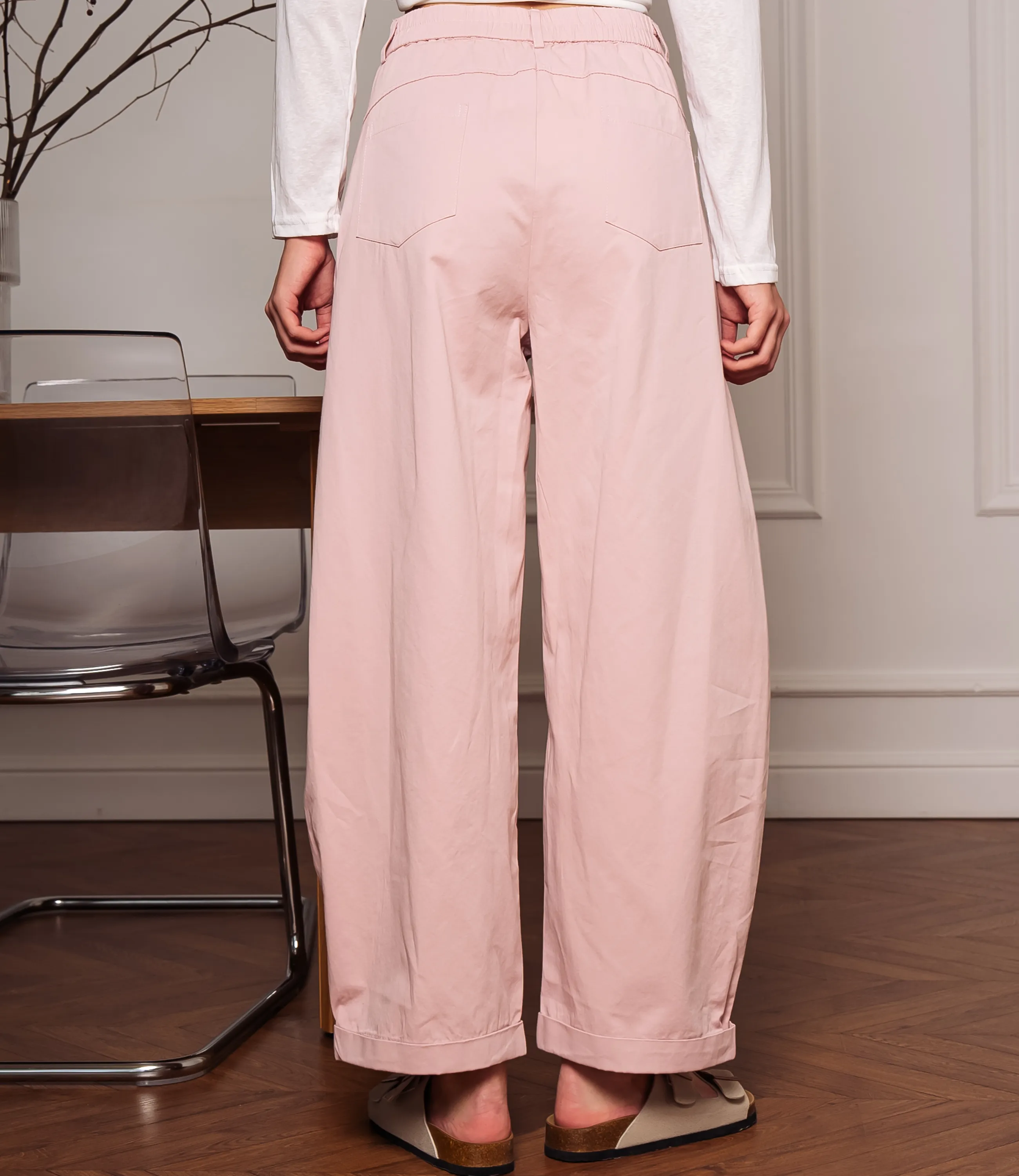 Брюки #КТ2635, пудровый - фото 4