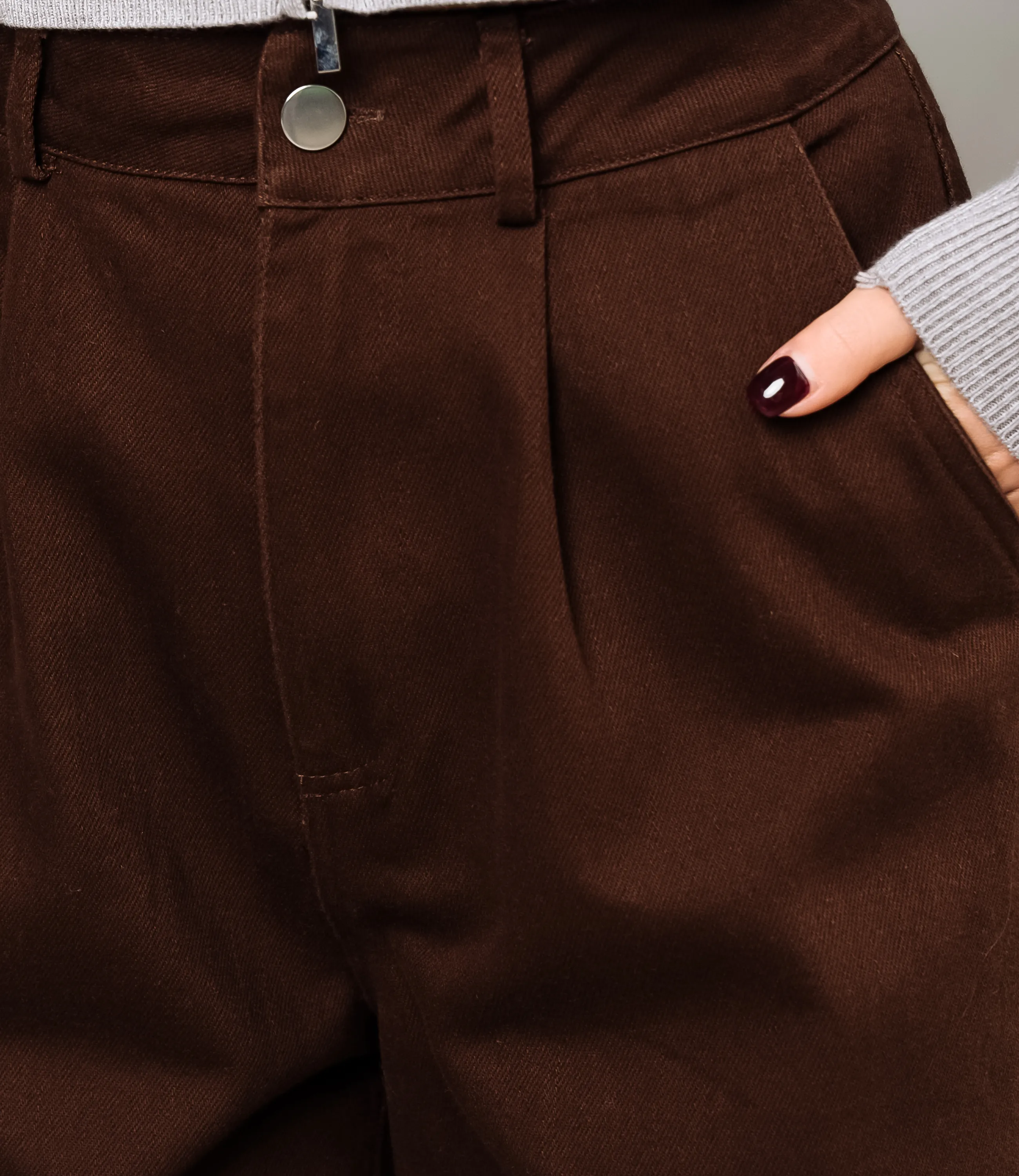 Джинсы #ОКТ165001, шоколадный - фото 4