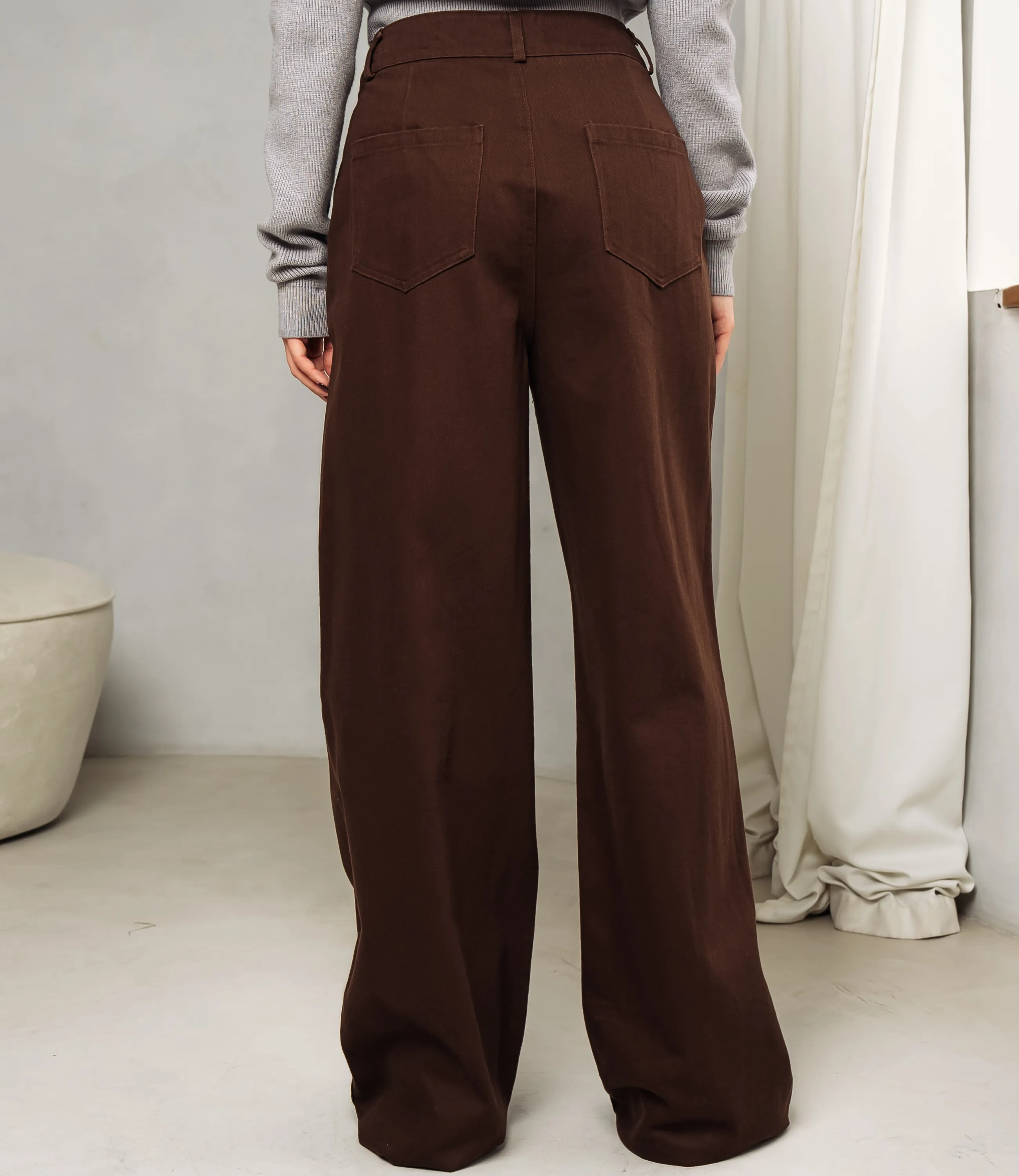 Джинсы #ОКТ165001, шоколадный - фото 5