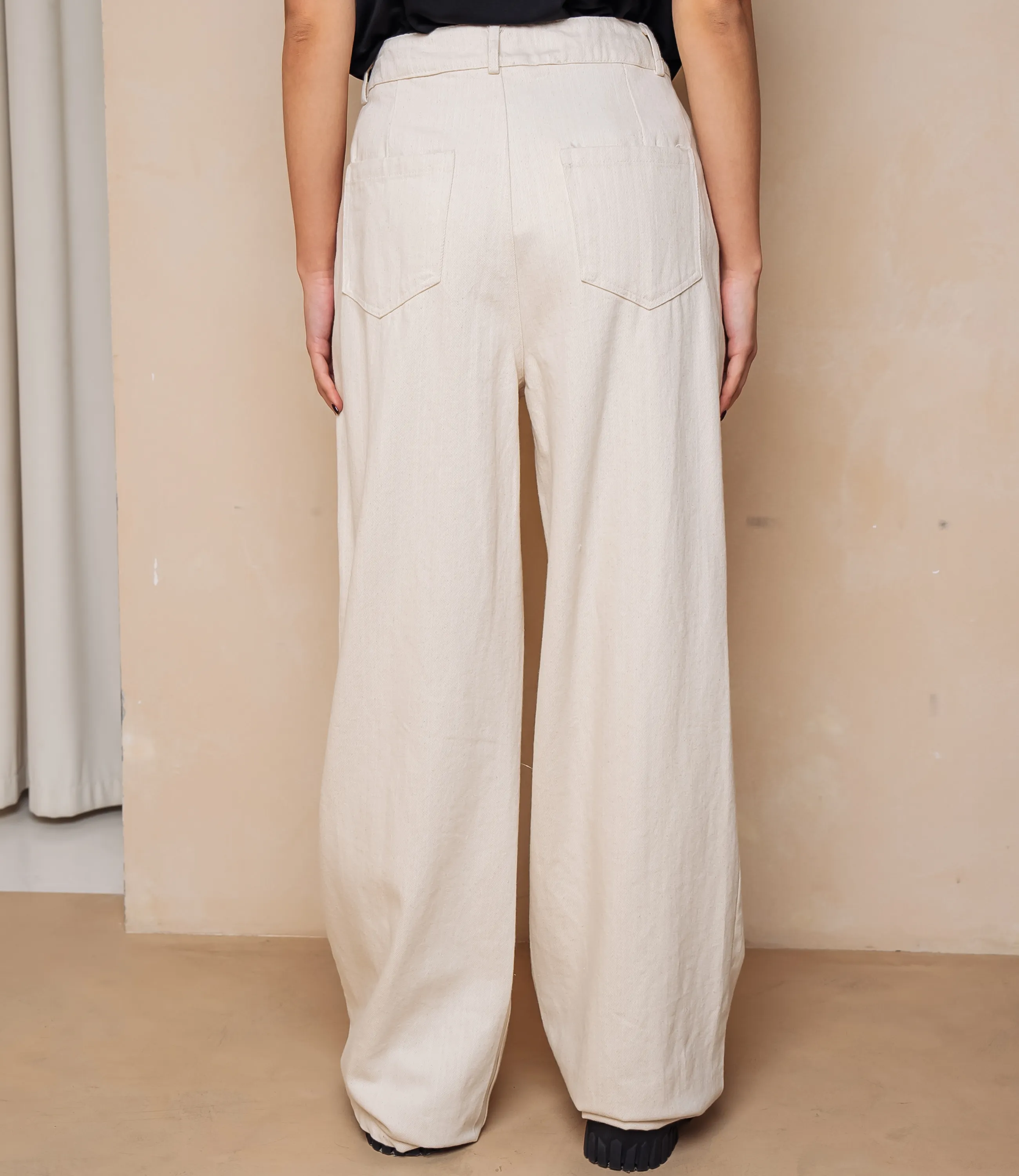 Джинсы #ОКТ165001, светло-бежевый - фото 4