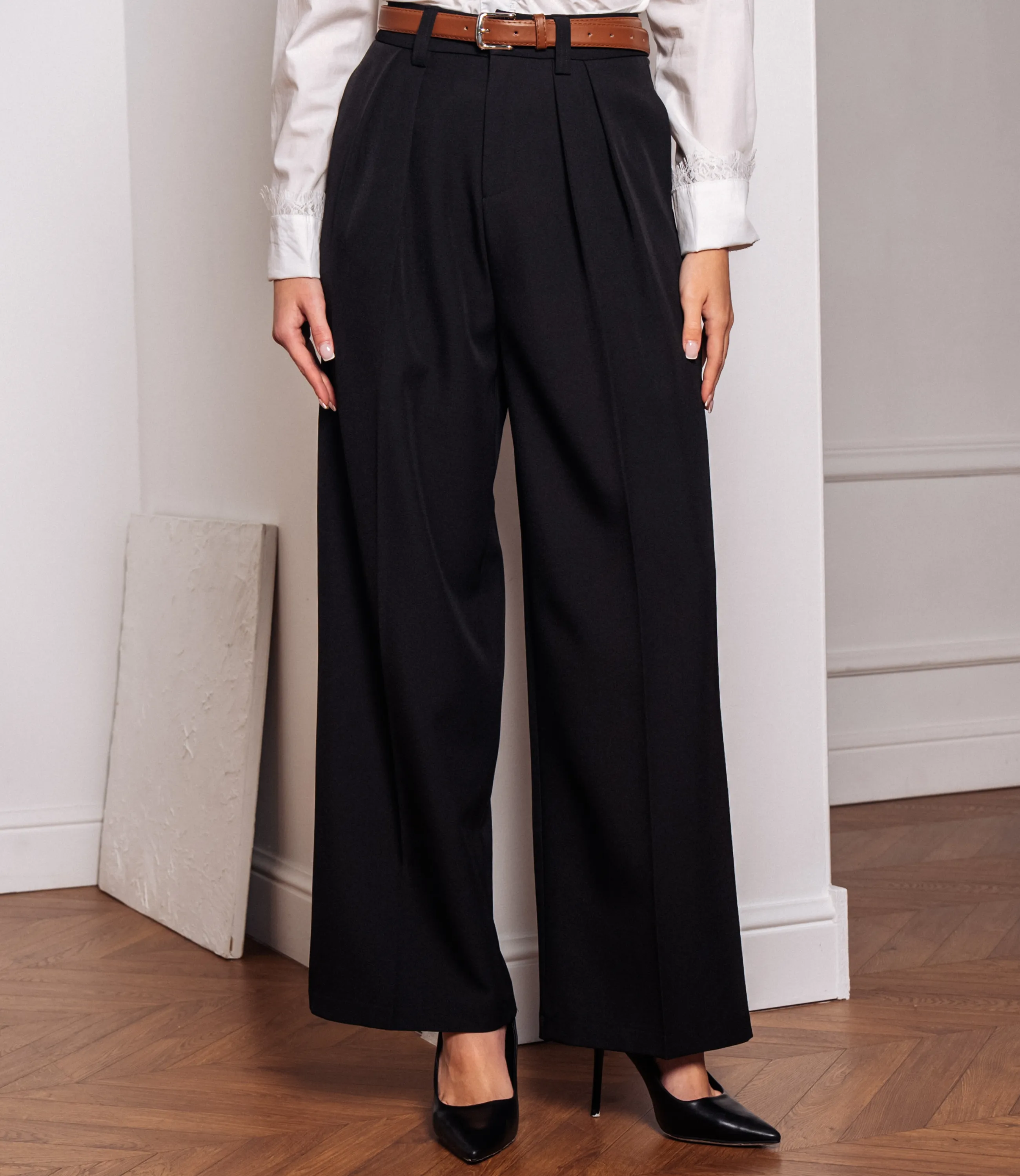 Брюки #КТ8844, чёрный - фото 2