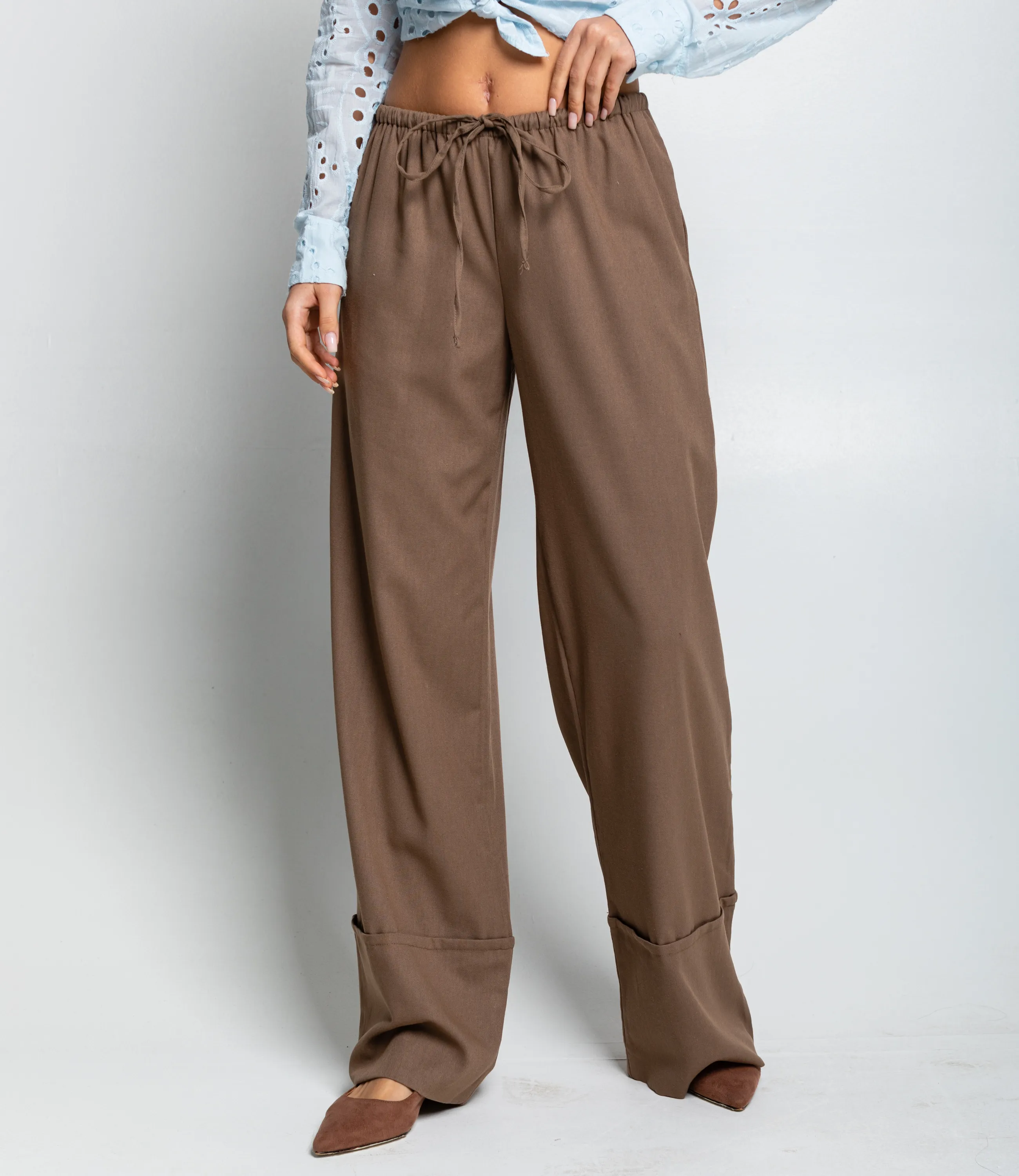 Брюки #ОКТ095016, тёмно-бежевый - фото 2