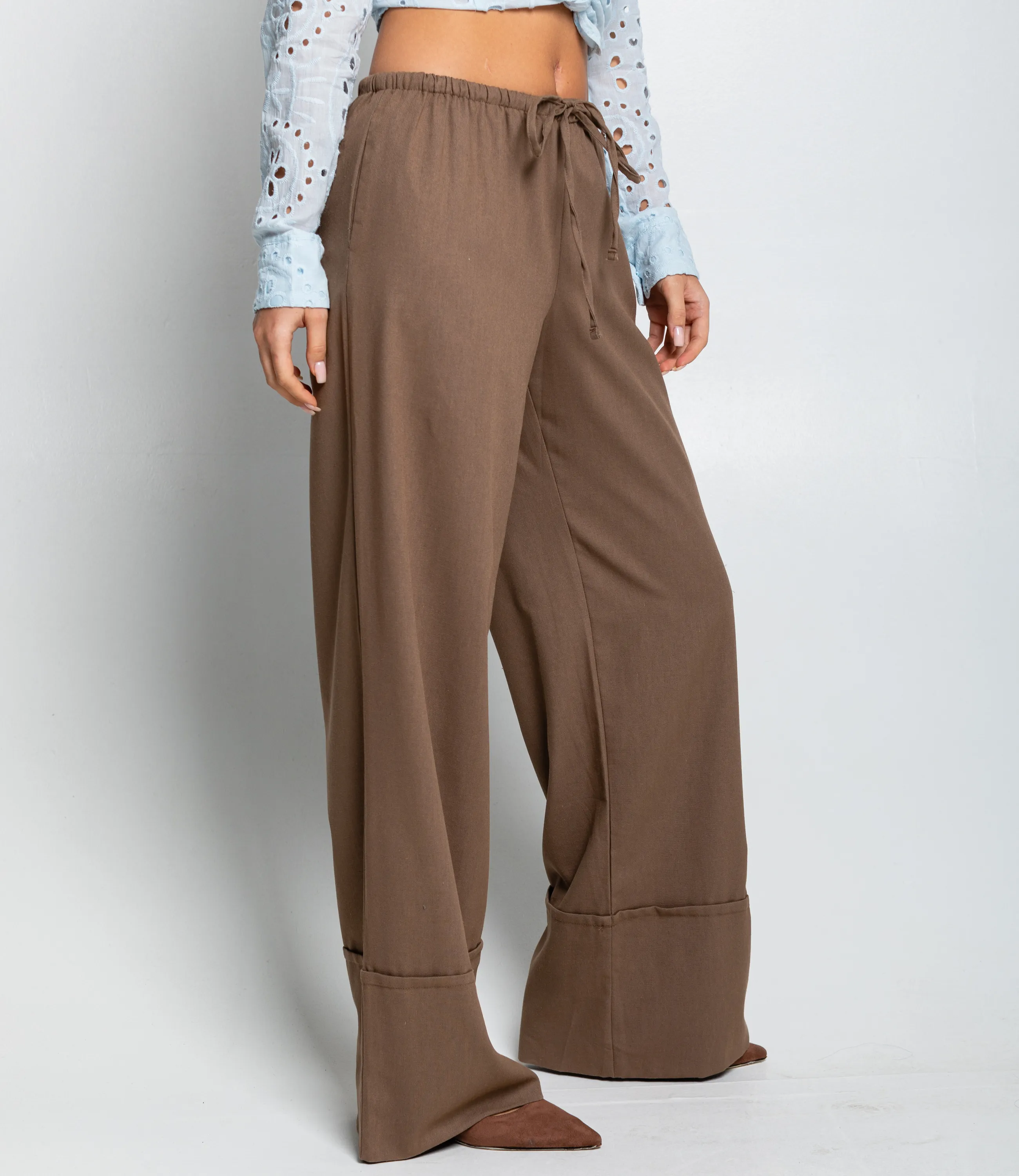 Брюки #ОКТ095016, тёмно-бежевый - фото 3