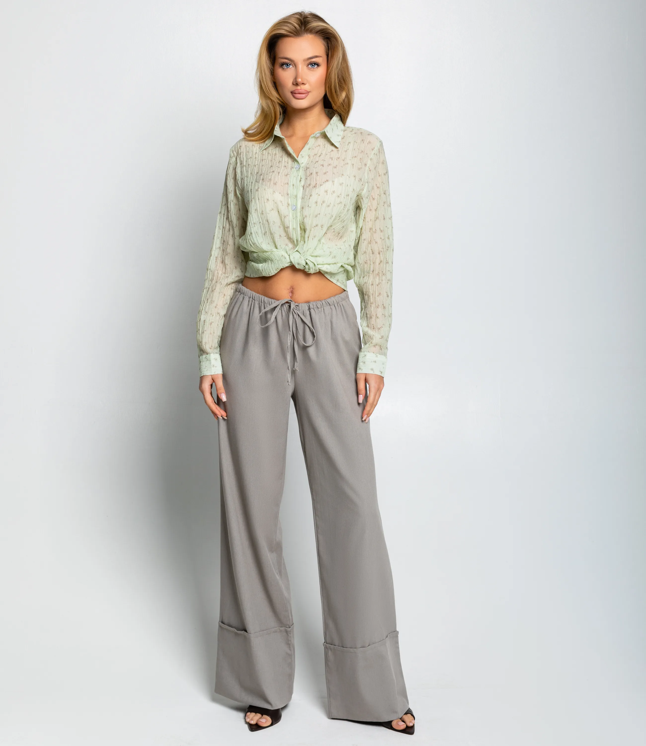 Брюки #ОКТ095016, серый - фото 1