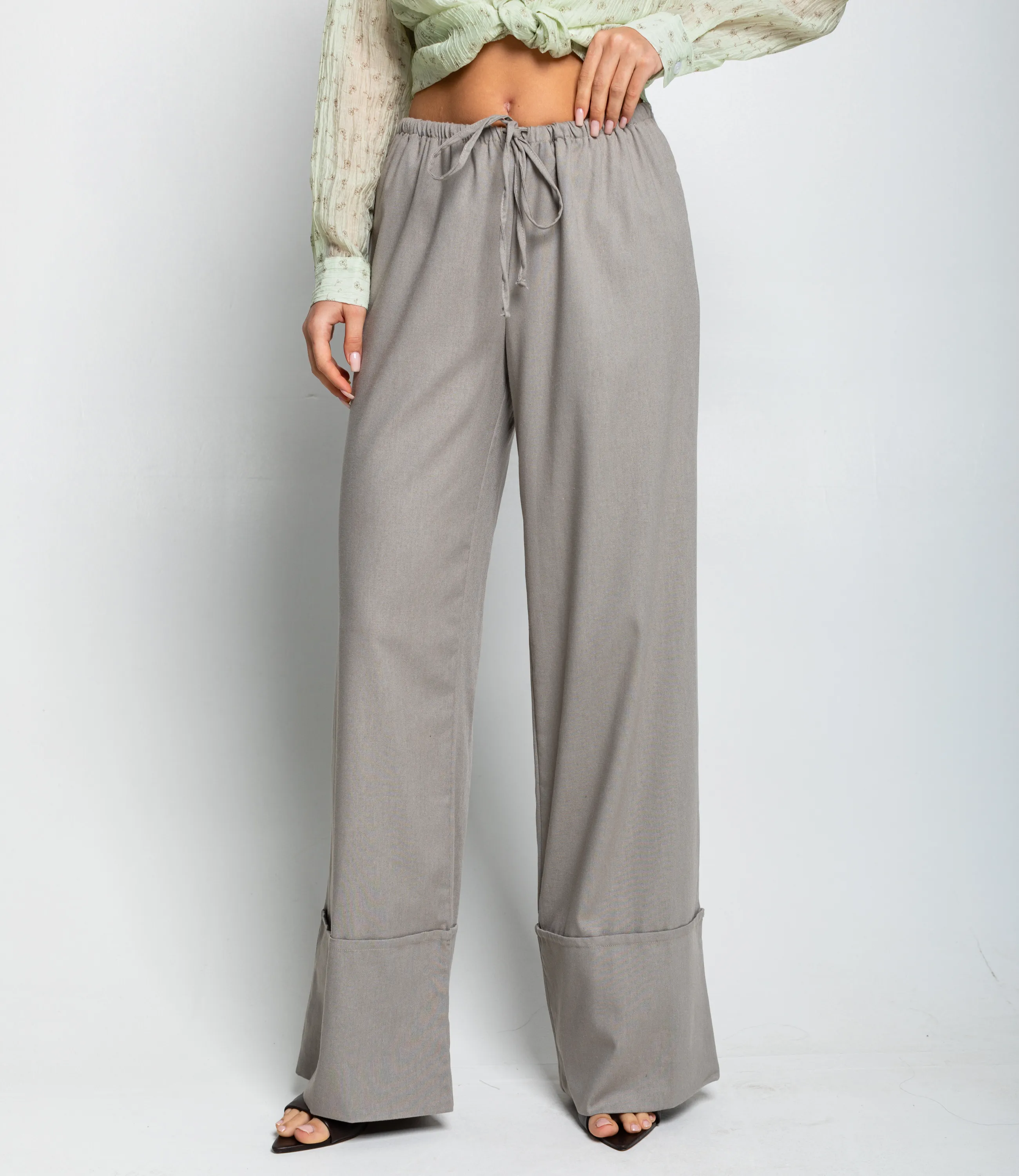 Брюки #ОКТ095016, серый - фото 2