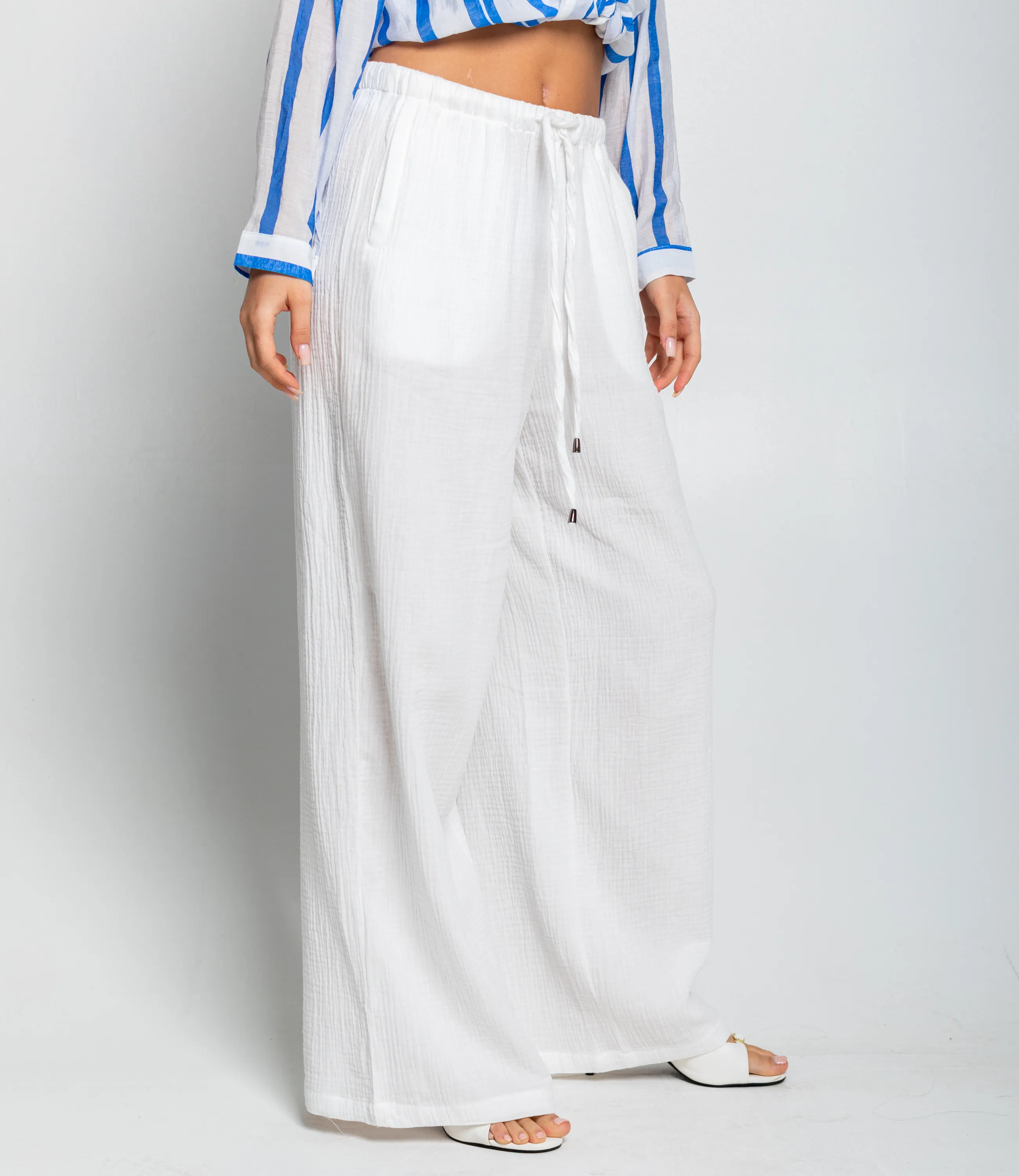 Брюки #ОКТ095004, белый - фото 3