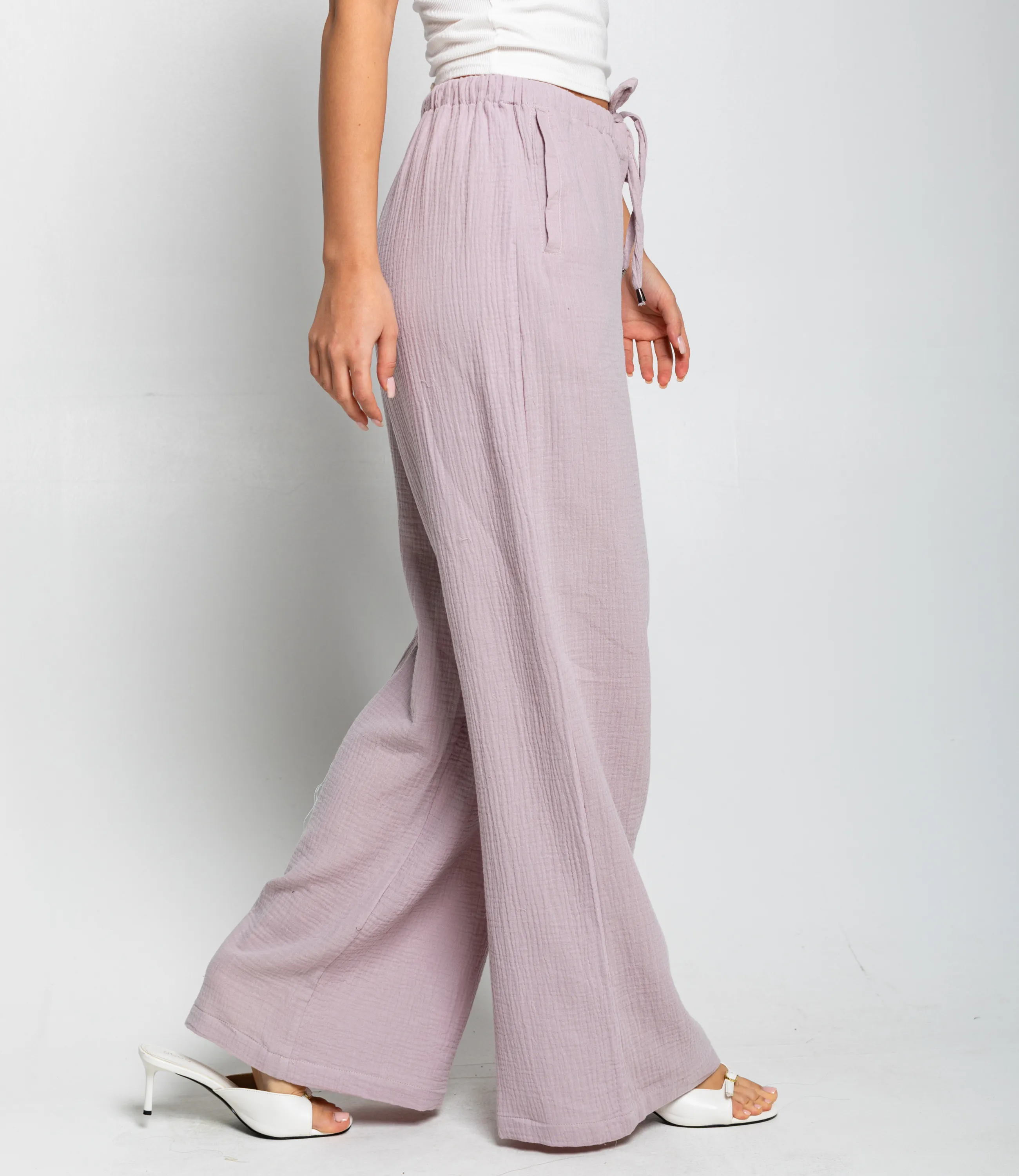 Брюки #ОКТ095004, светло-сиреневый - фото 3